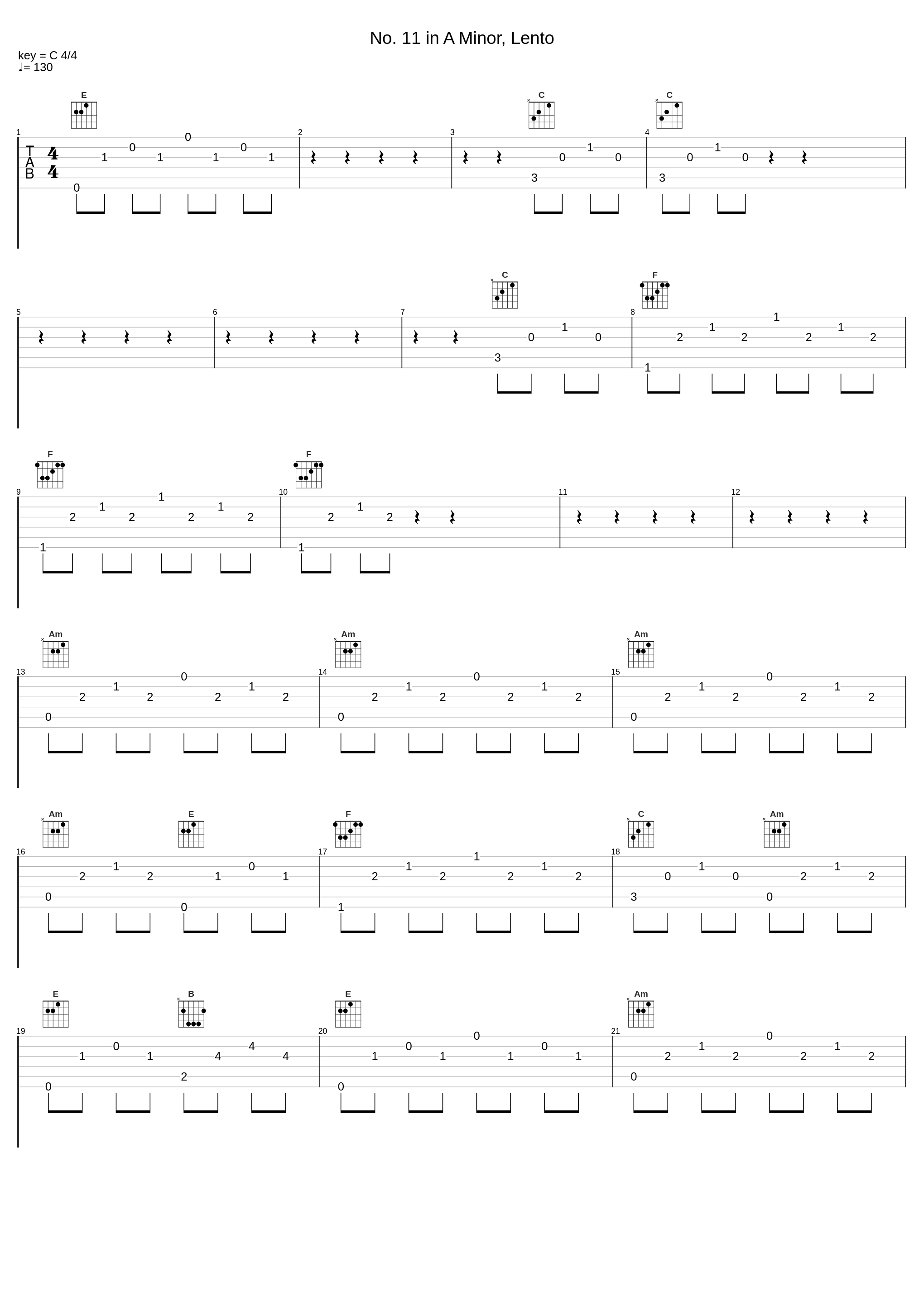 No. 11 in A Minor, Lento_Grigory Sokolov_1