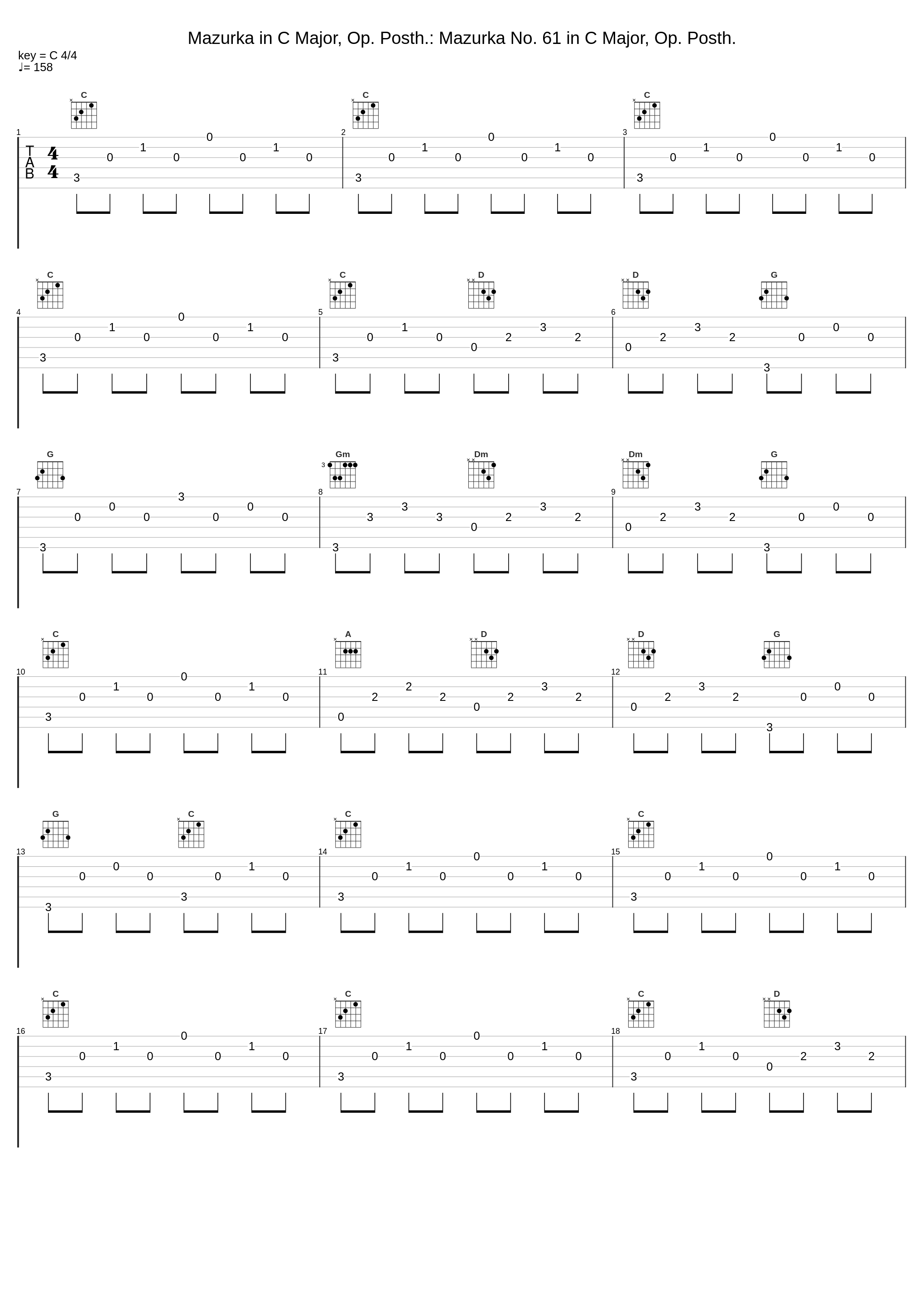 Mazurka in C Major, Op. Posth.: Mazurka No. 61 in C Major, Op. Posth._Gábor Csalog_1