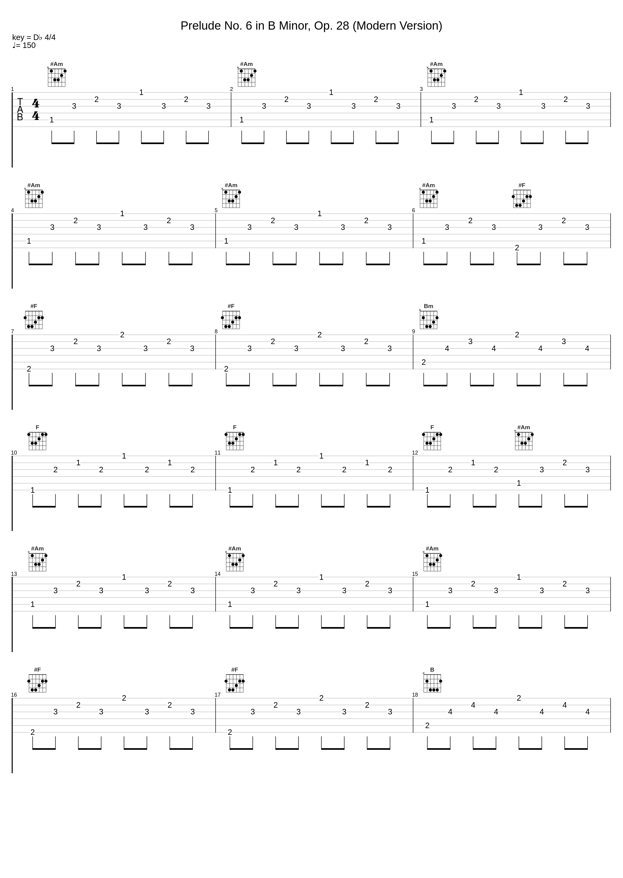 Prelude No. 6 in B Minor, Op. 28 (Modern Version)_Piano Masters_1