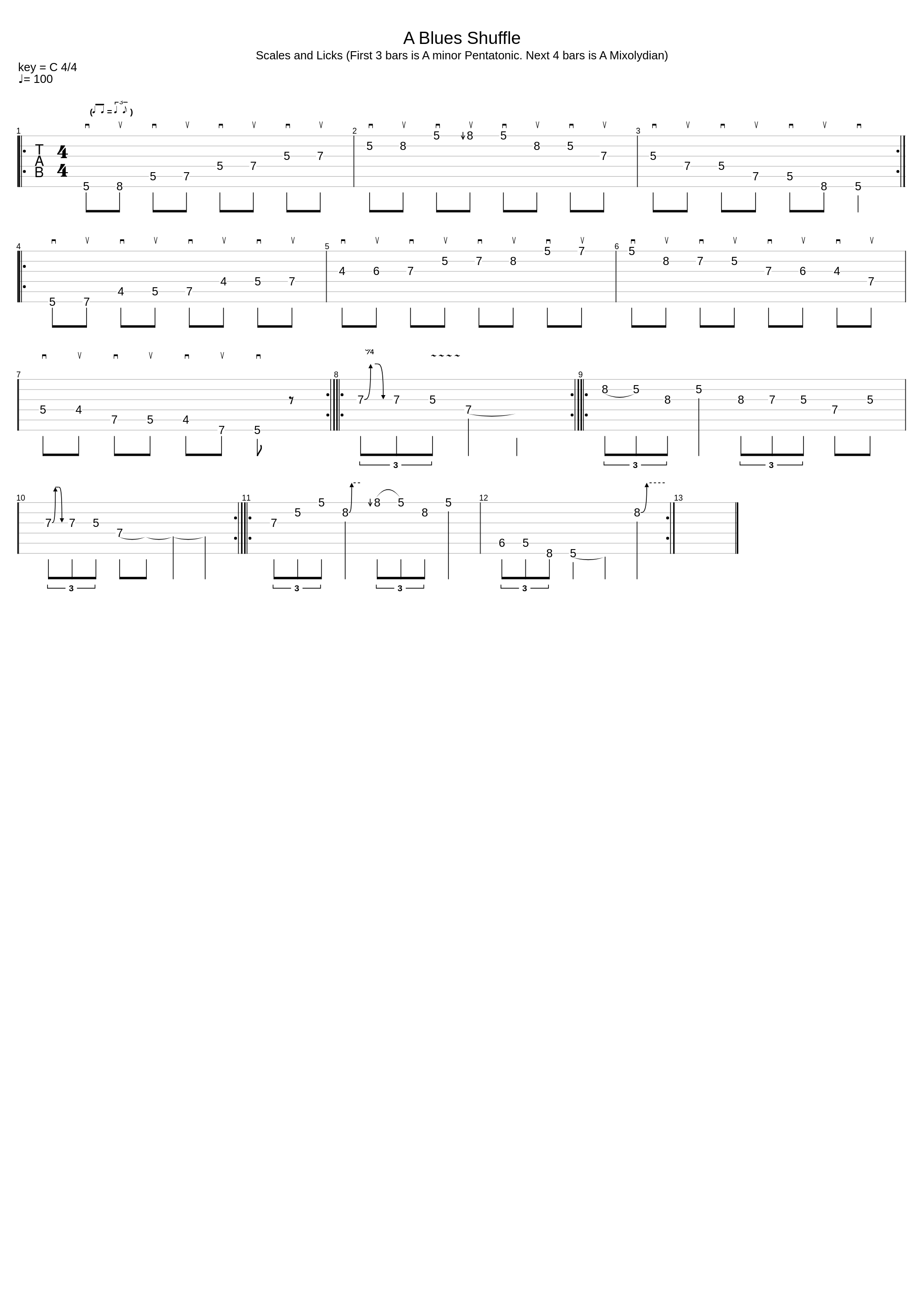 A Blues Shuffle Scales + Licks_Steve Anthes_1