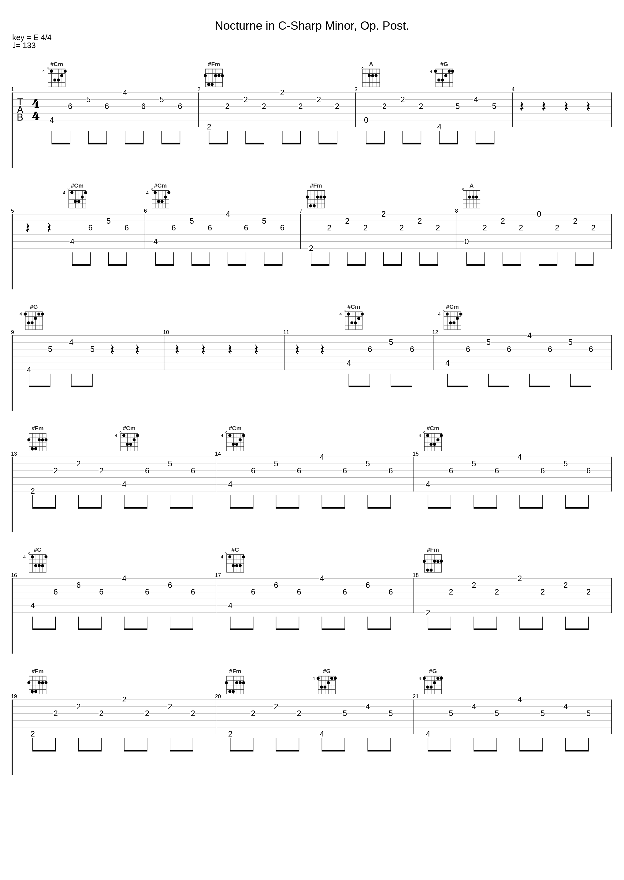 Nocturne in C-Sharp Minor, Op. Post._François Dumont_1