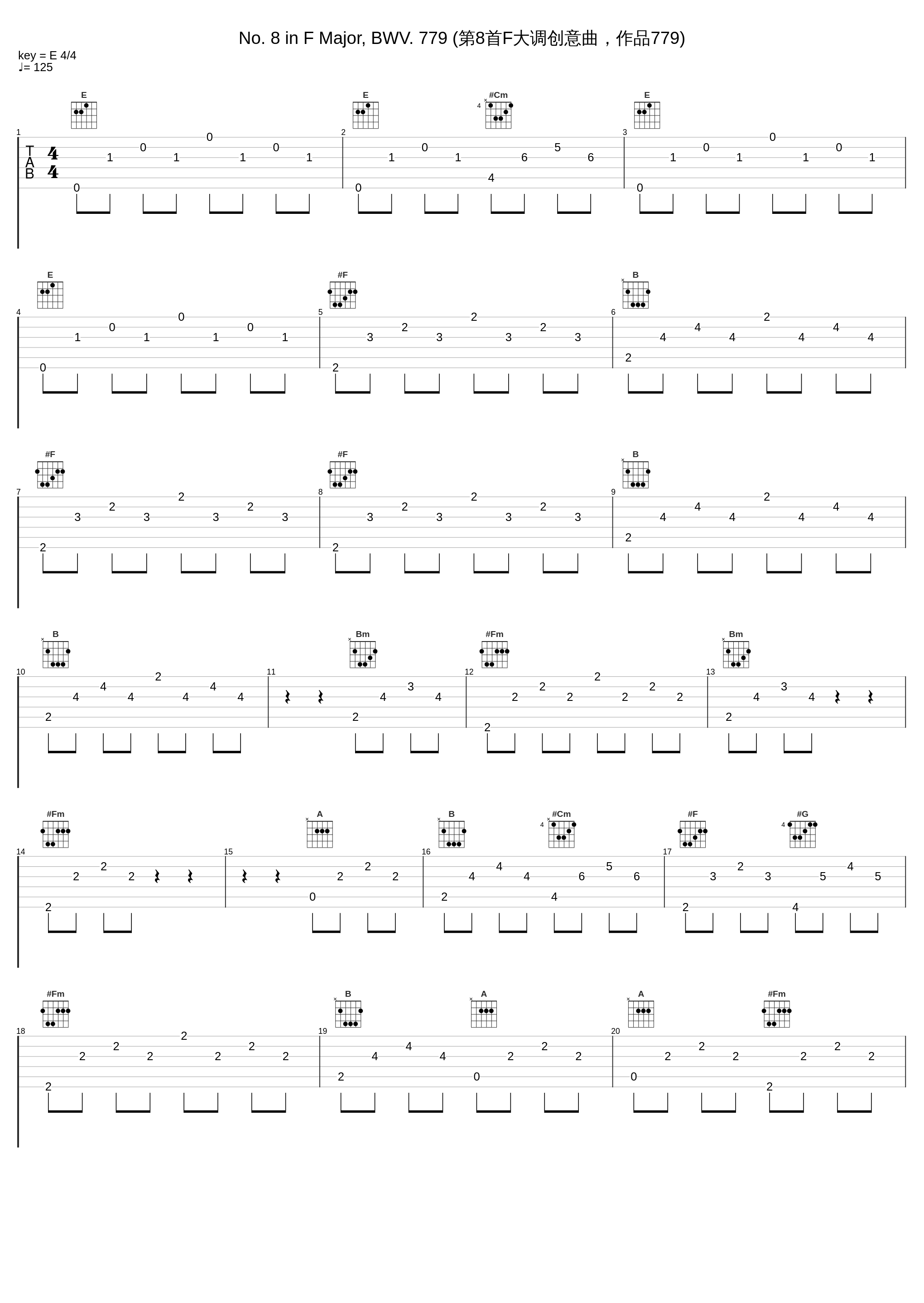 No. 8 in F Major, BWV. 779 (第8首F大调创意曲，作品779)_Masaaki Suzuki_1