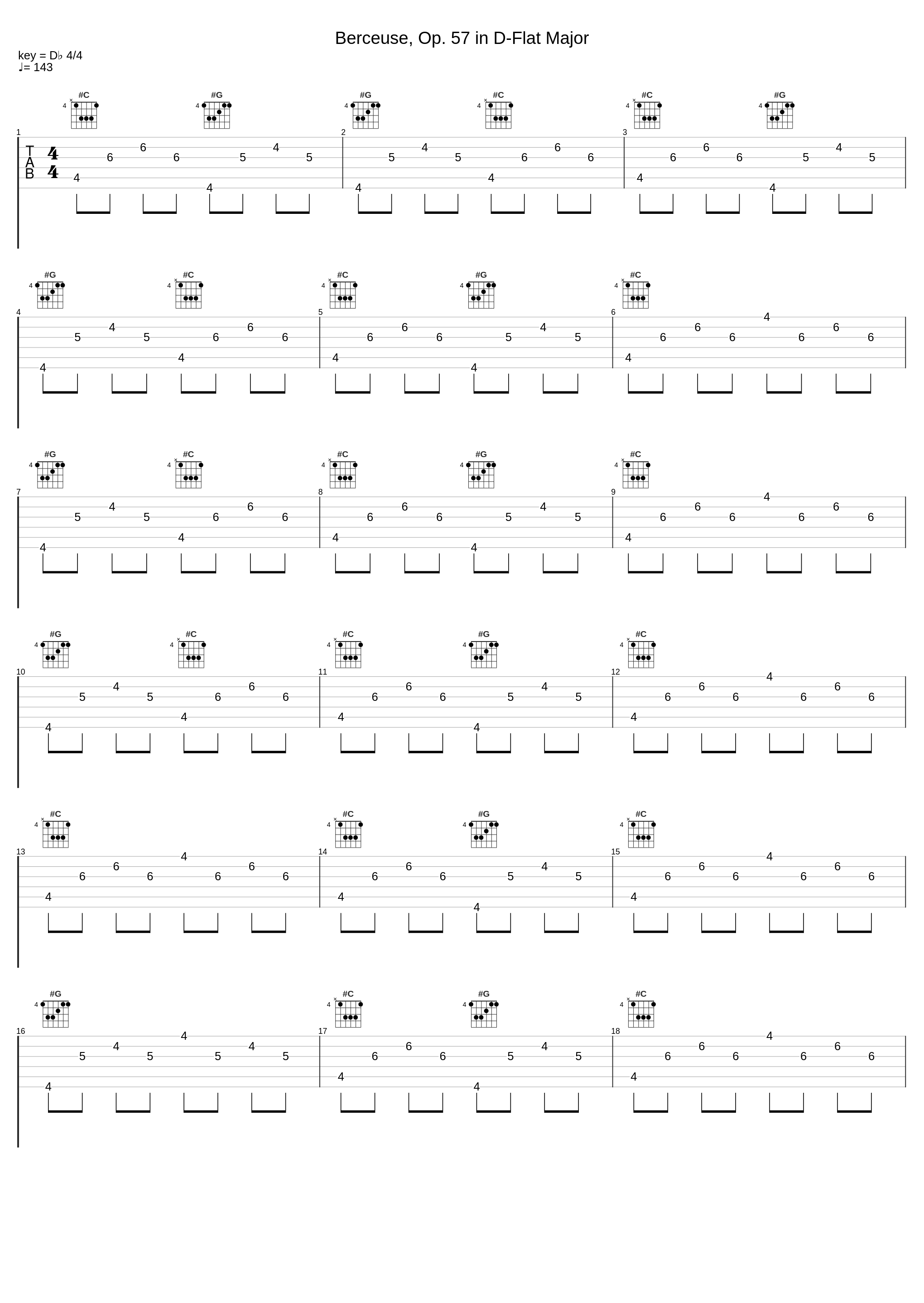 Berceuse, Op. 57 in D-Flat Major_Josef Hofmann,Frédéric Chopin_1