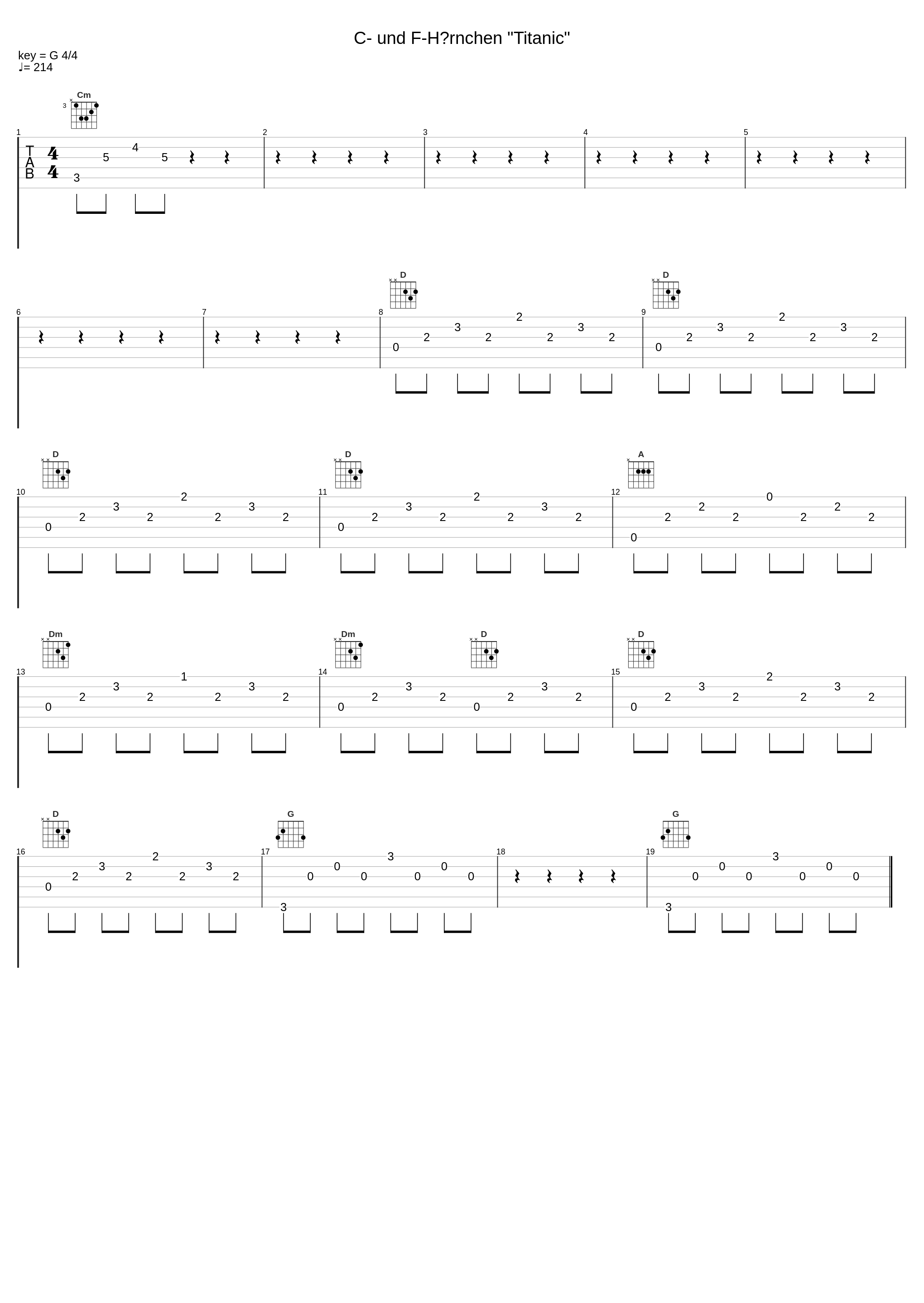 C- und F-Hörnchen "Titanic"_Mundstuhl_1