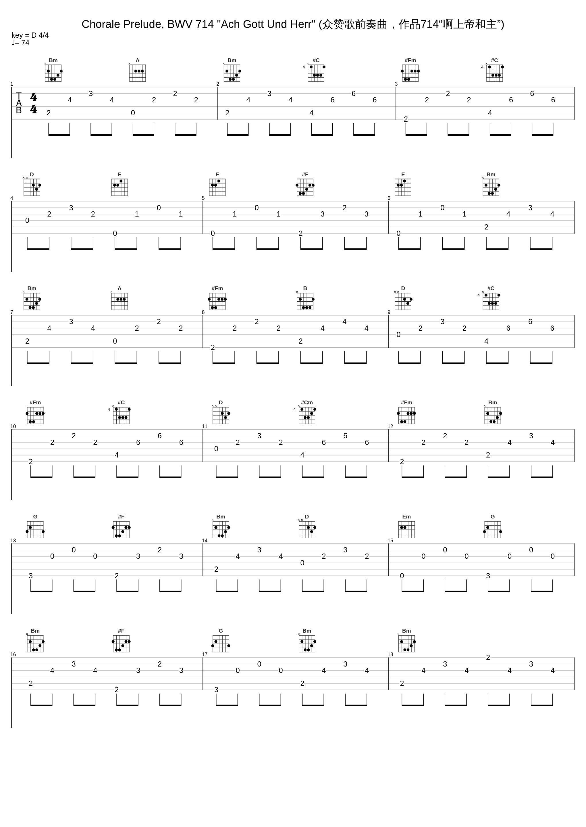 Chorale Prelude, BWV 714 "Ach Gott Und Herr" (众赞歌前奏曲，作品714“啊上帝和主”)_David Sanger,Johann Sebastian Bach,George Friedrich Handel_1