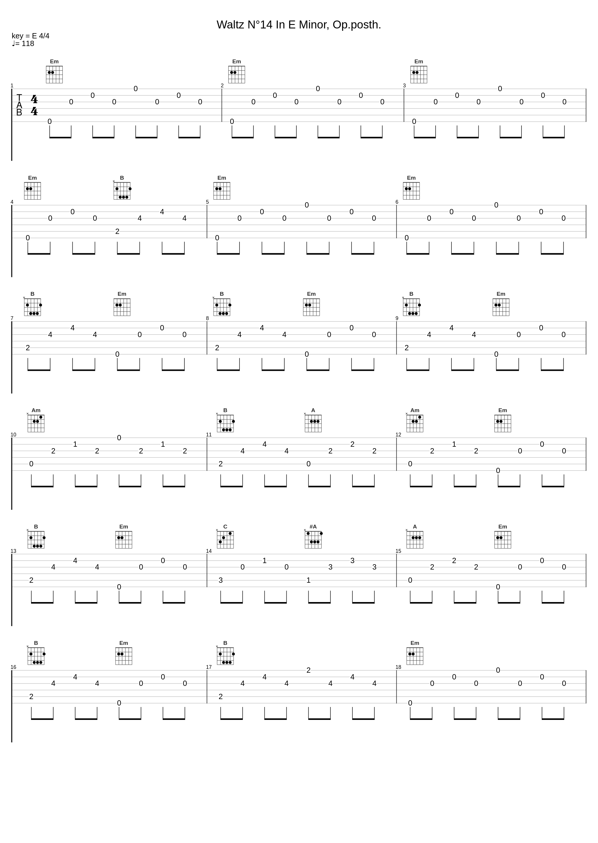 Waltz N°14 In E Minor, Op.posth._Marc Rovélas_1