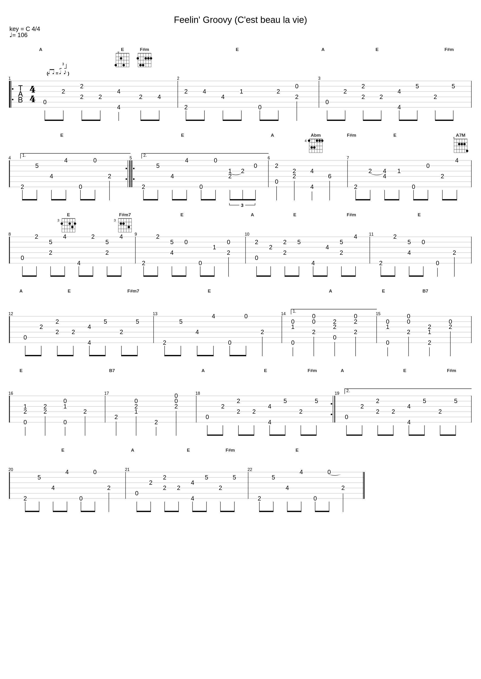 Feelin' Groovy (C'est Beau La Vie)_Marcel Dadi_1