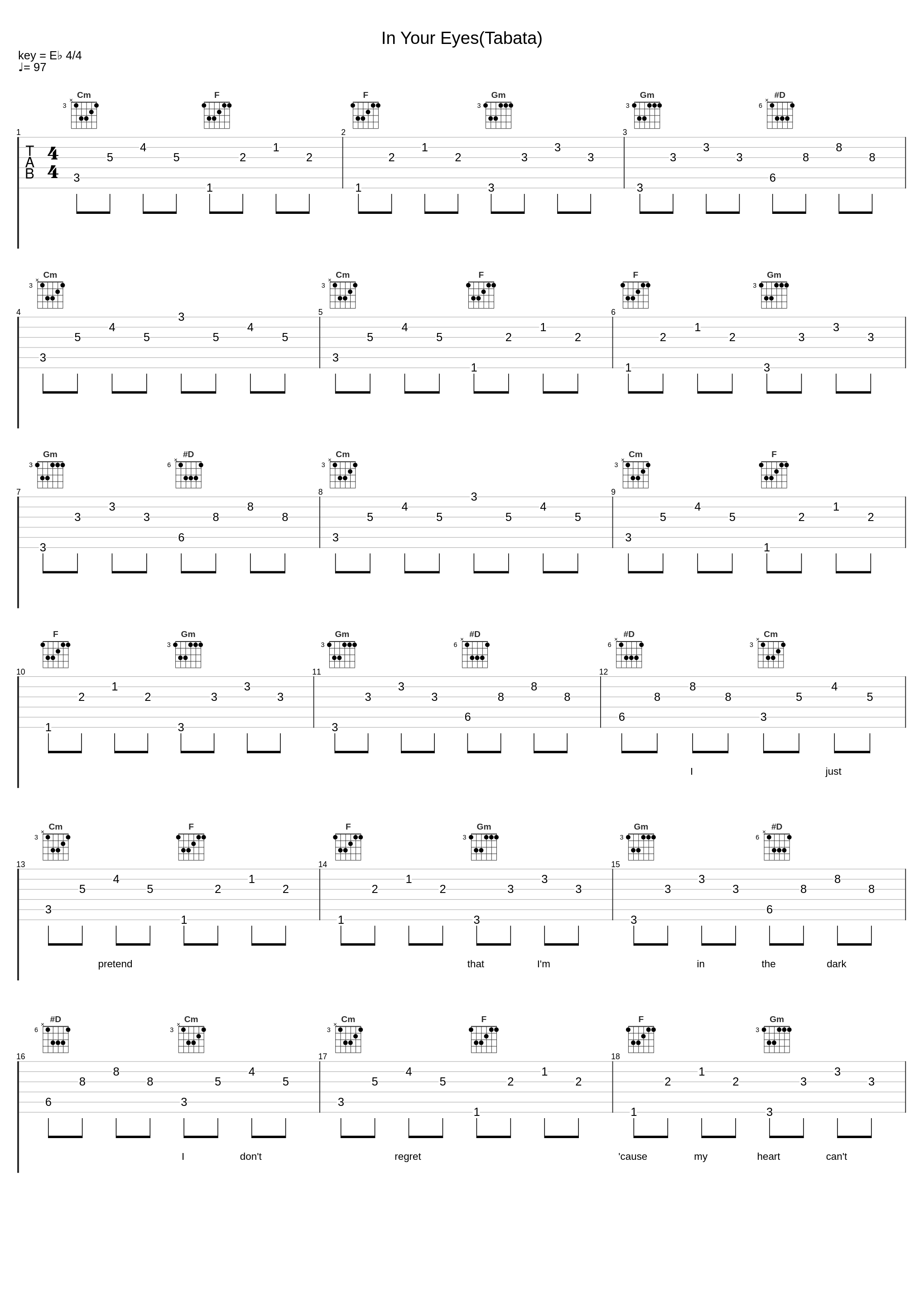 In Your Eyes(Tabata)_Tabata Songs_1