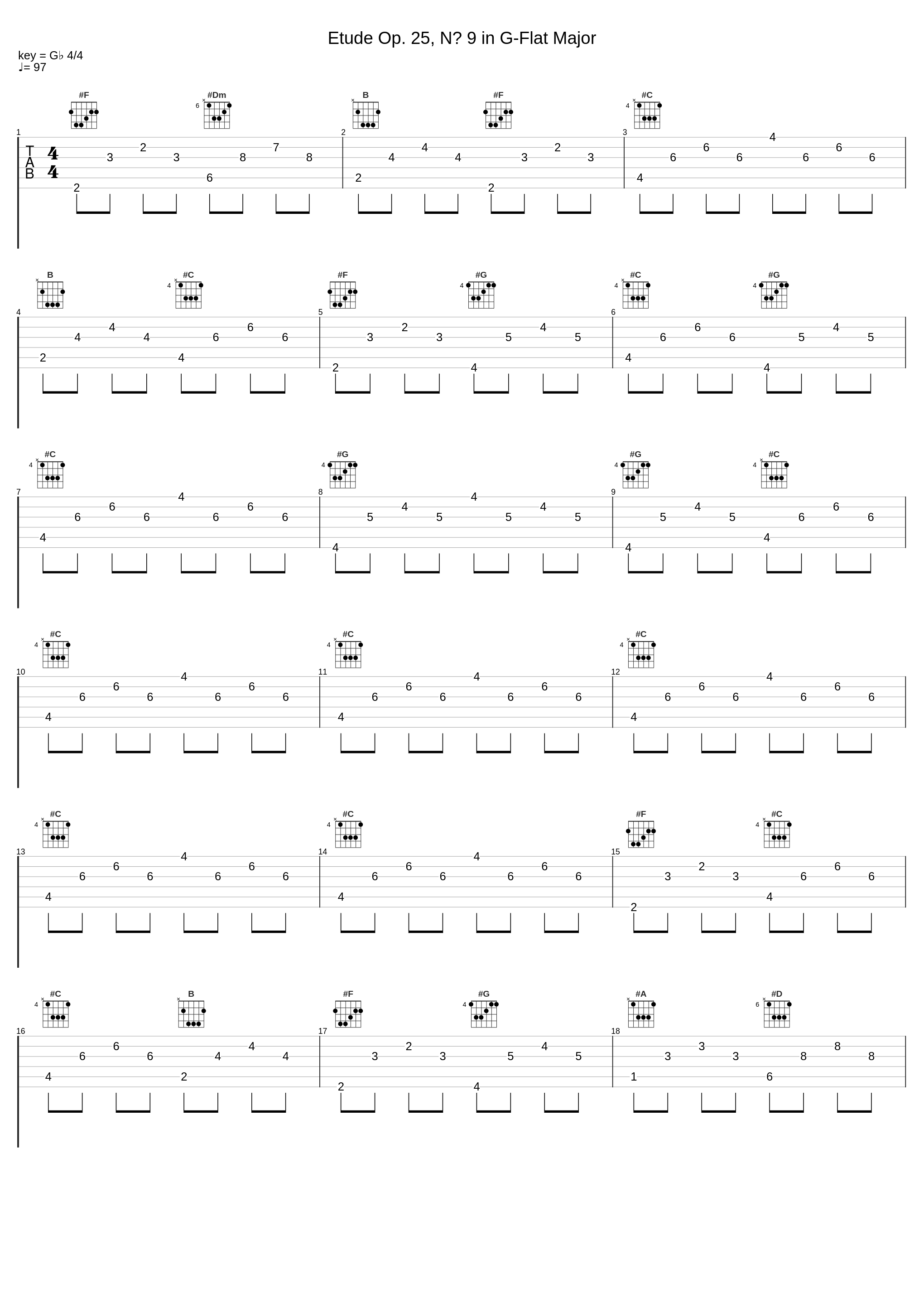 Etude Op. 25, Nº 9 in G-Flat Major_Frédéric Chopin,Miguel Ángel Scebba_1