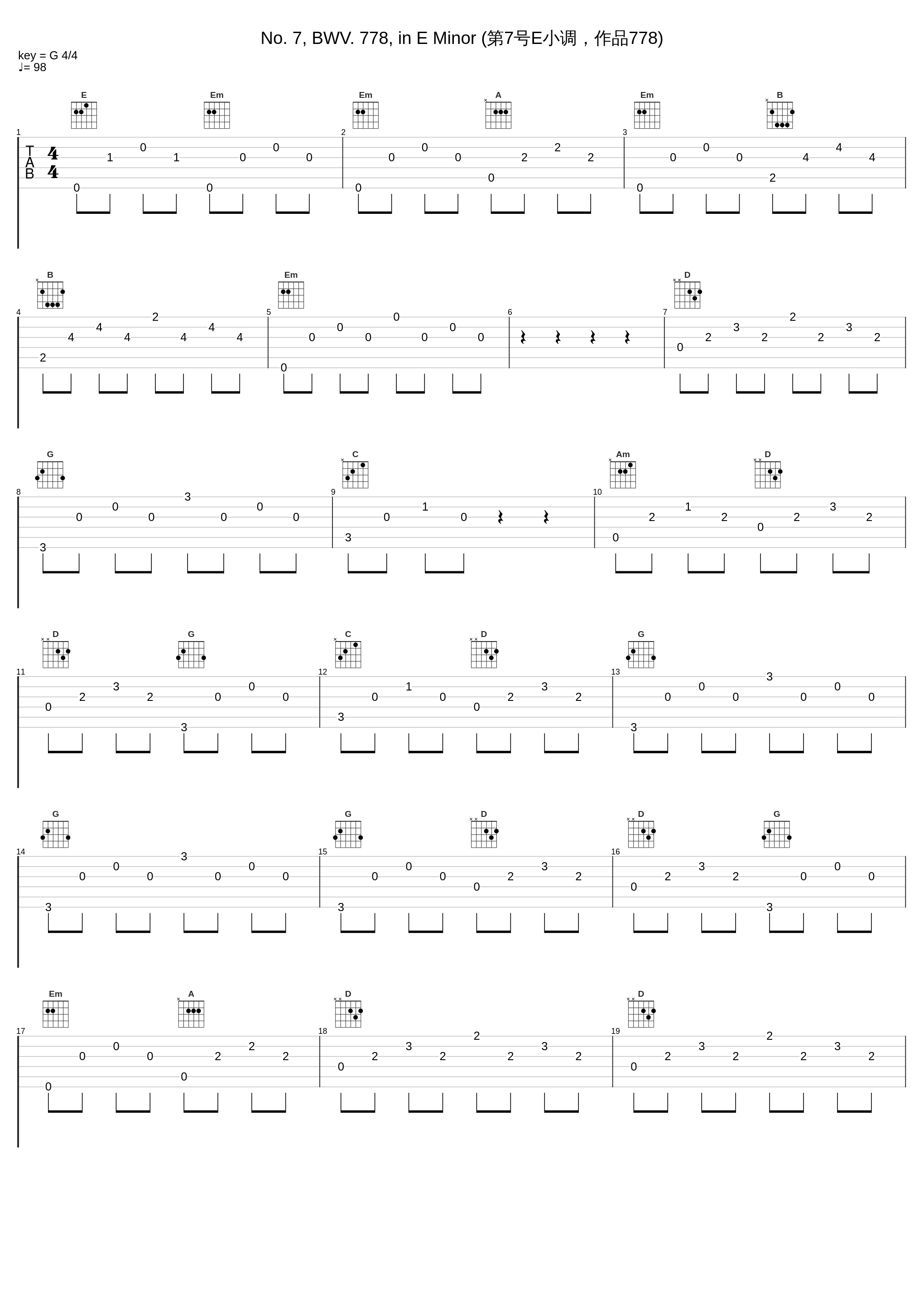 No. 7, BWV. 778, in E Minor (第7号E小调，作品778)_Peter Serkin_1