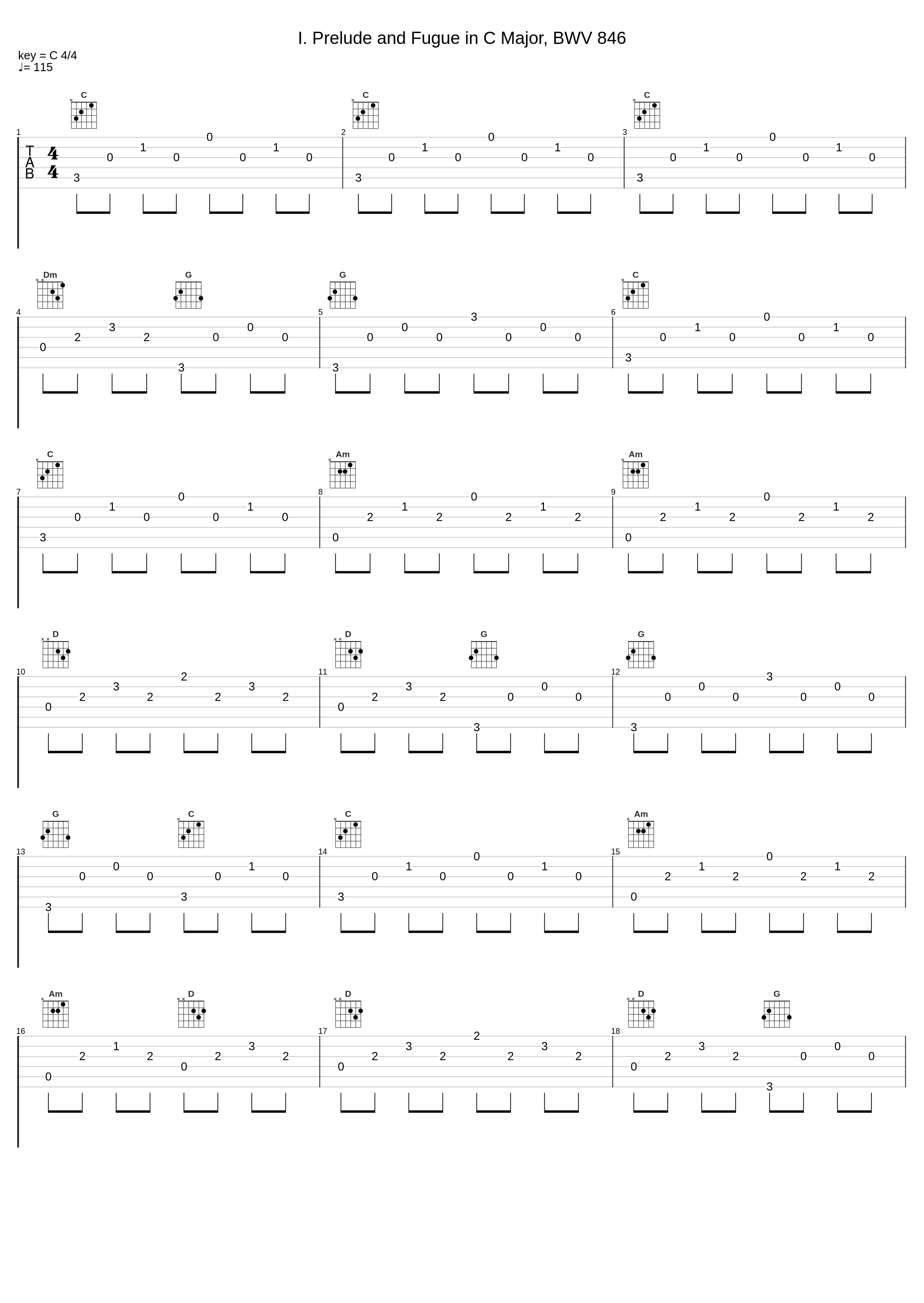 I. Prelude and Fugue in C Major, BWV 846_Jenő Jandó_1