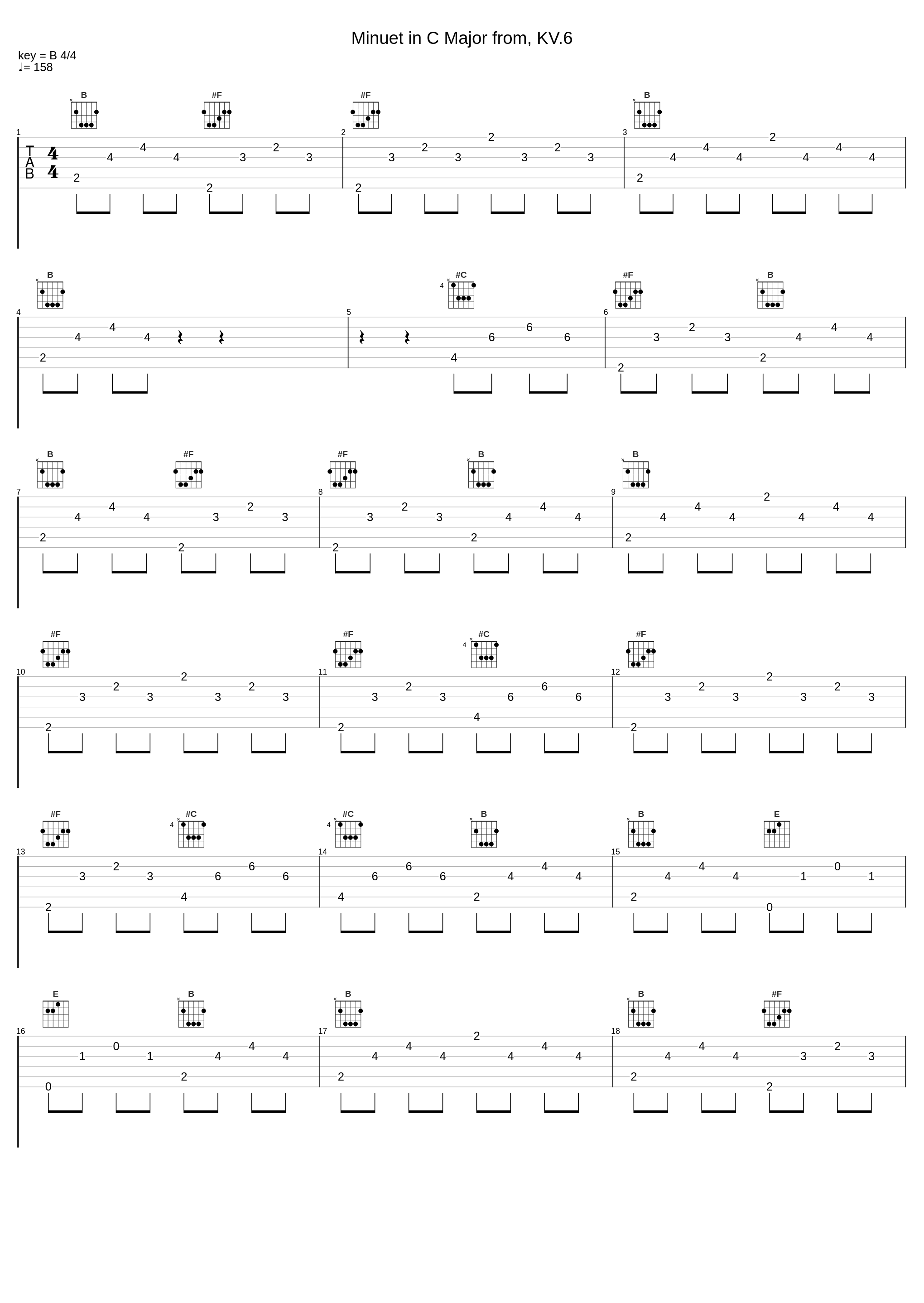 Minuet in C Major from, KV.6_Gunther Hasselmann_1