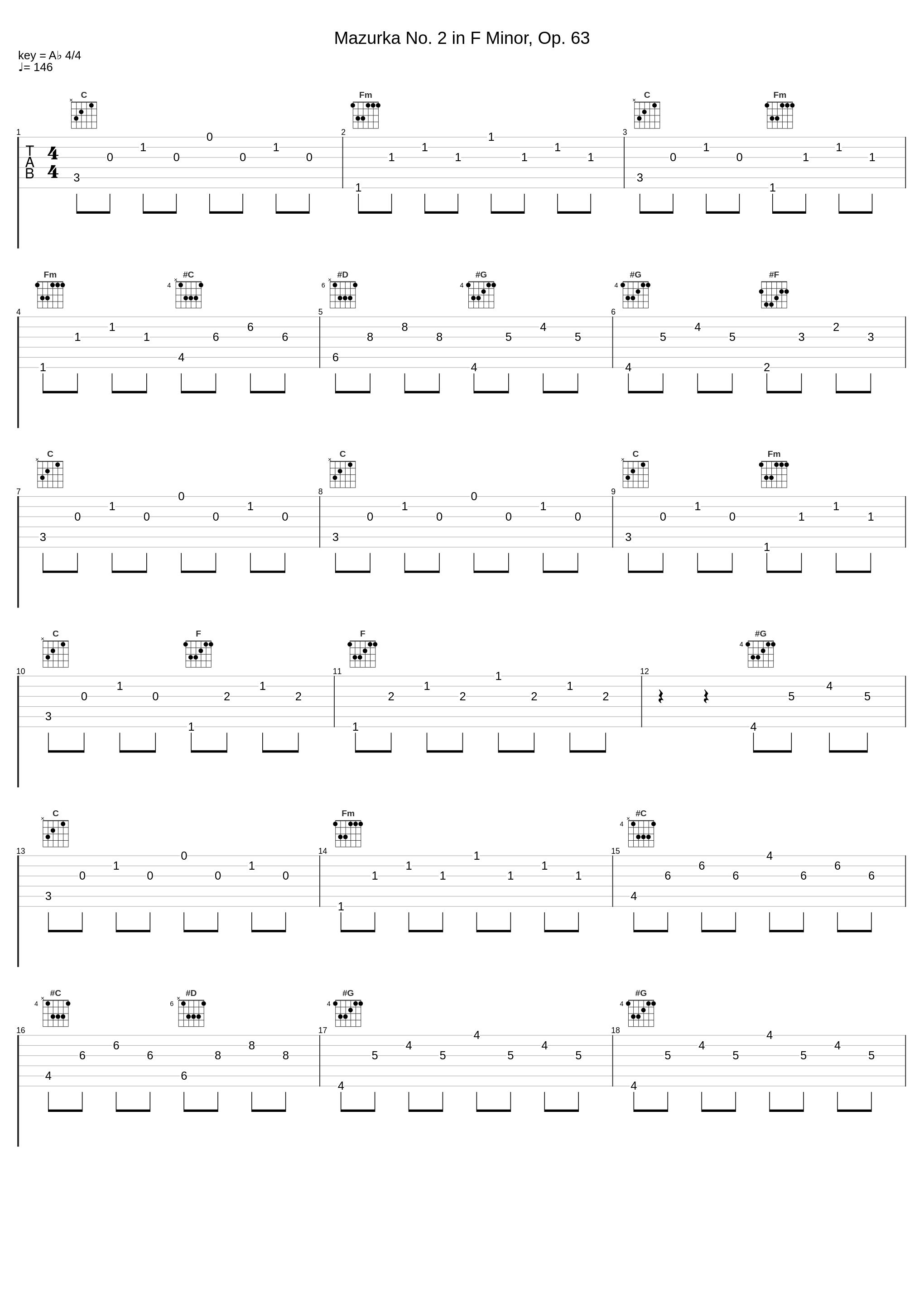 Mazurka No. 2 in F Minor, Op. 63_Lukas Geniušas_1