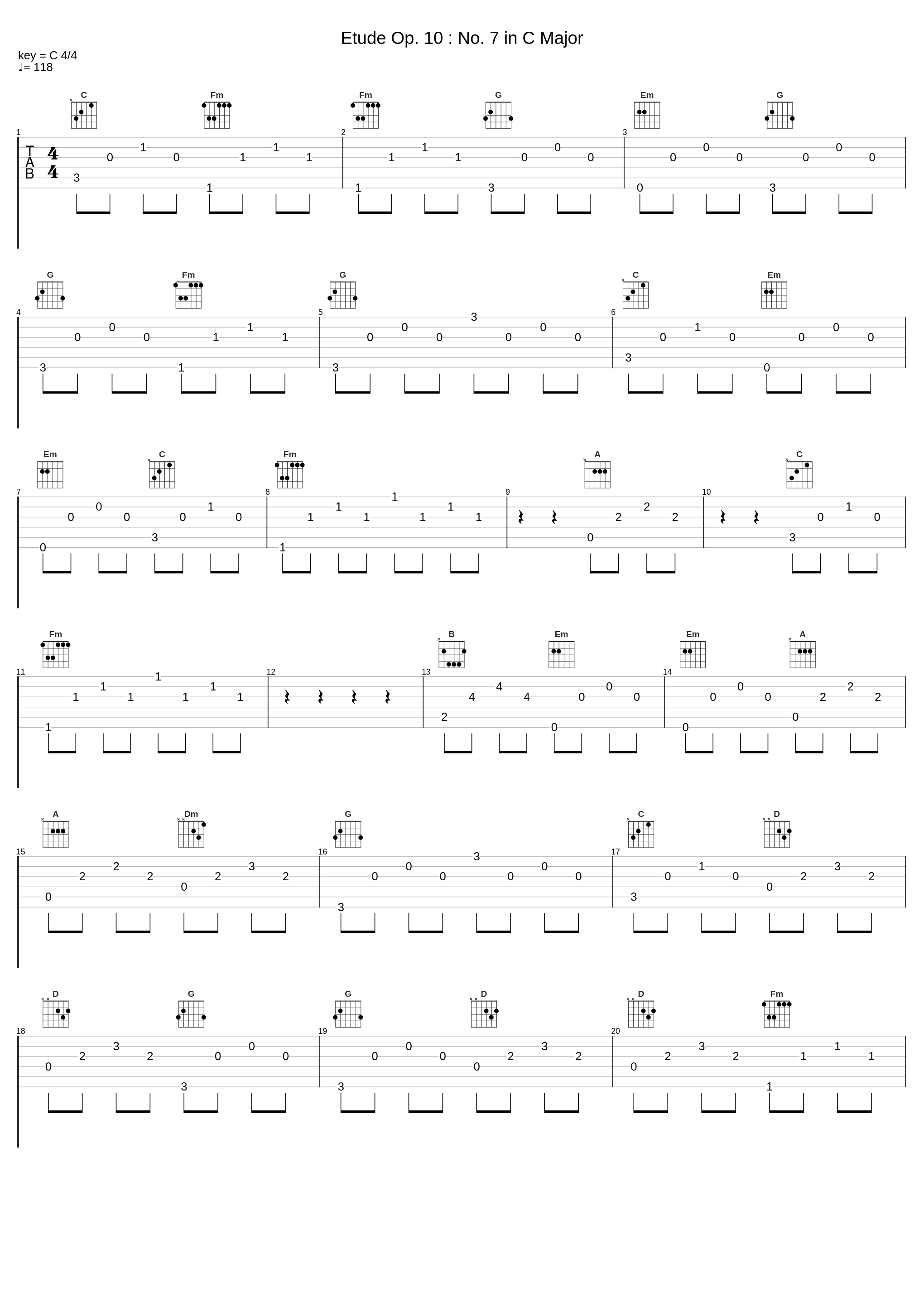 Etude Op. 10 : No. 7 in C Major_김선민,Frédéric Chopin_1