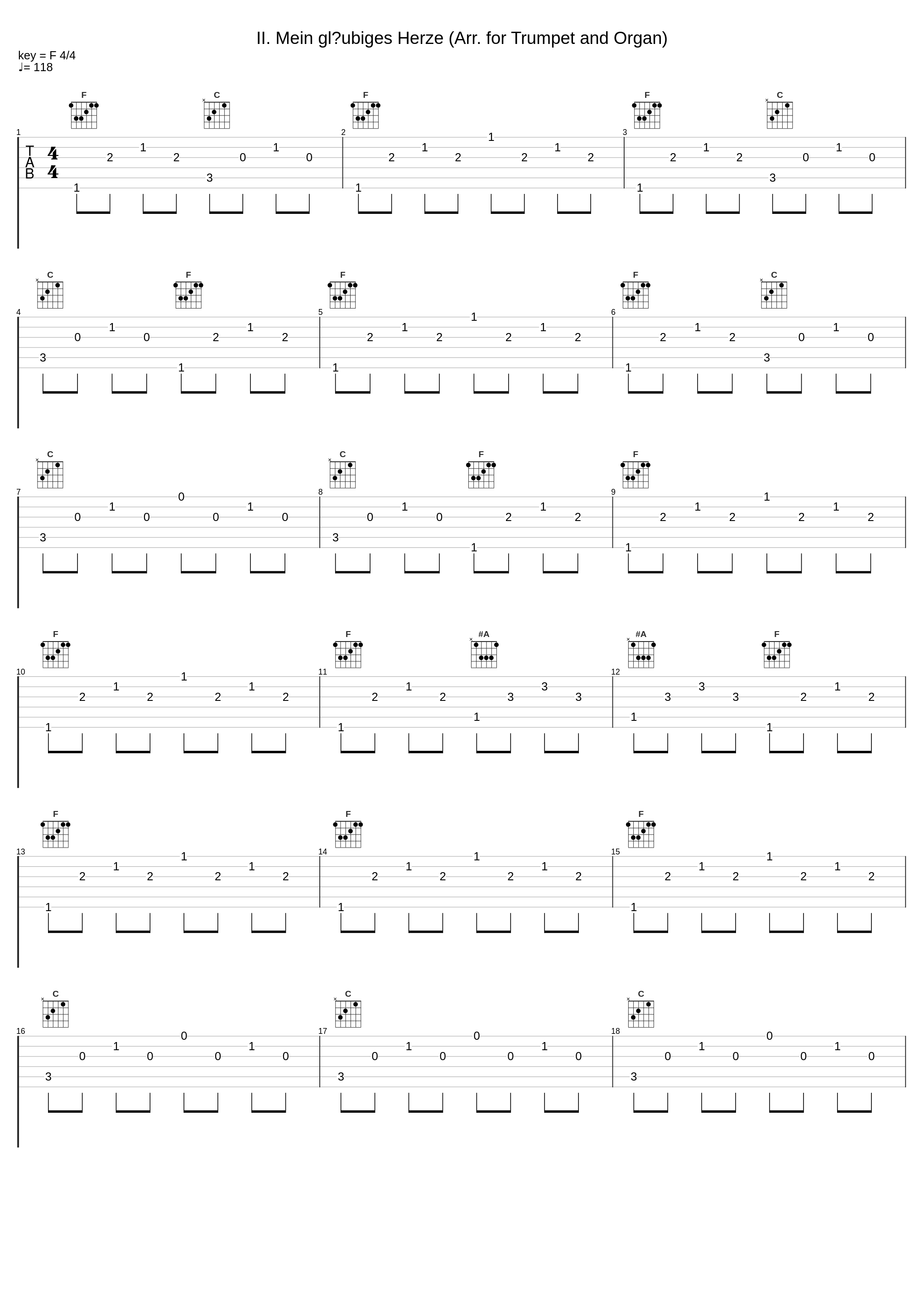 II. Mein gläubiges Herze (Arr. for Trumpet and Organ)_Maurice André,Jane Parker-Smith_1