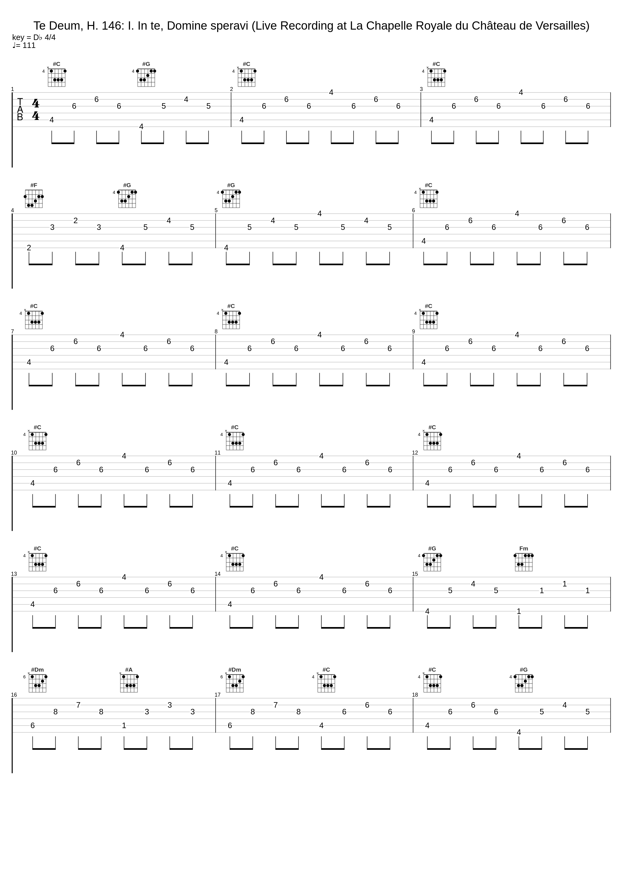 Te Deum, H. 146: I. In te, Domine speravi (Live Recording at La Chapelle Royale du Château de Versailles)_Le Poème Harmonique,Capella Cracoviensis,Vincent Dumestre,Marc-Antoine Charpentier,Anonymous_1