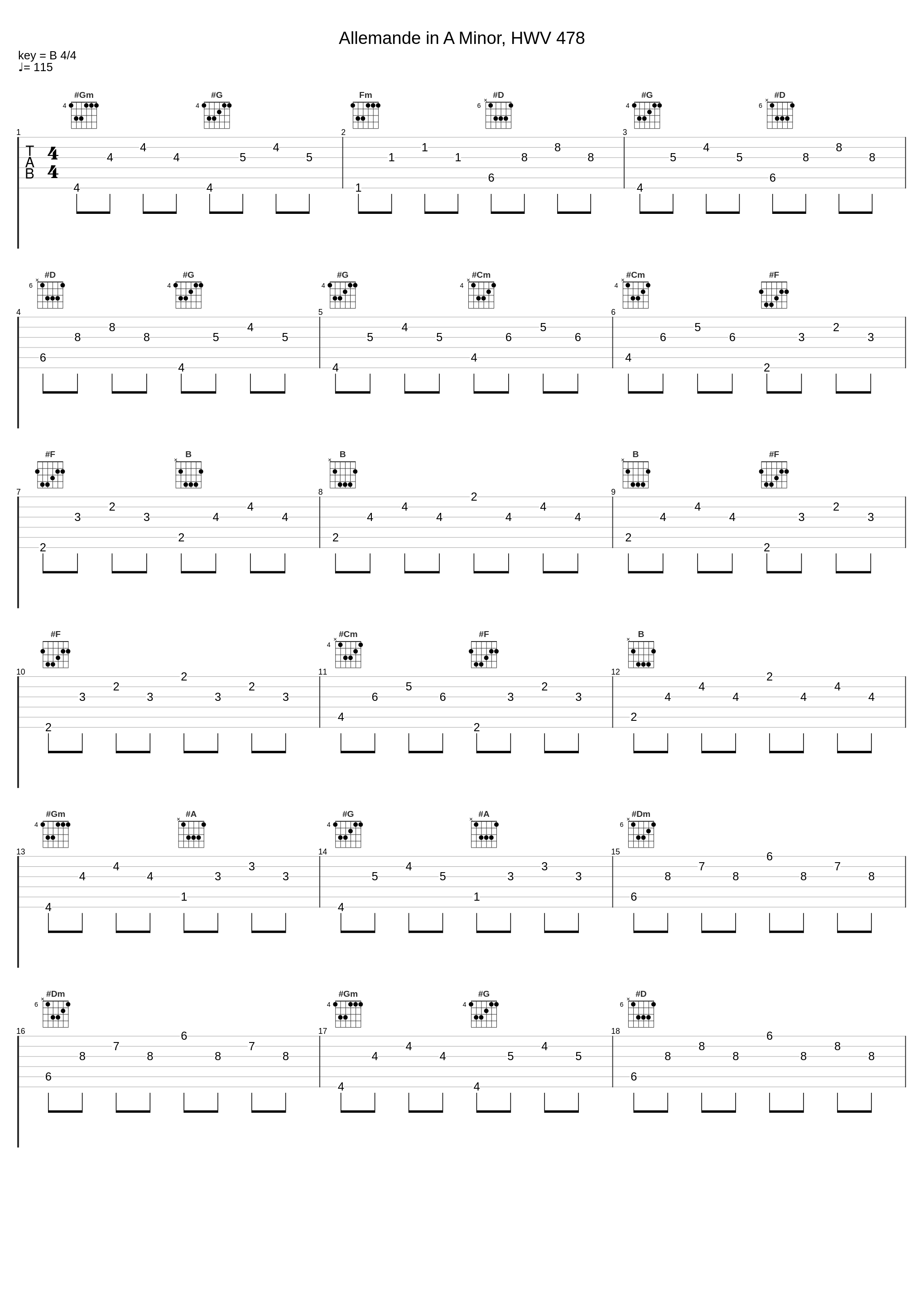 Allemande in A Minor, HWV 478_Roberto Loreggian_1