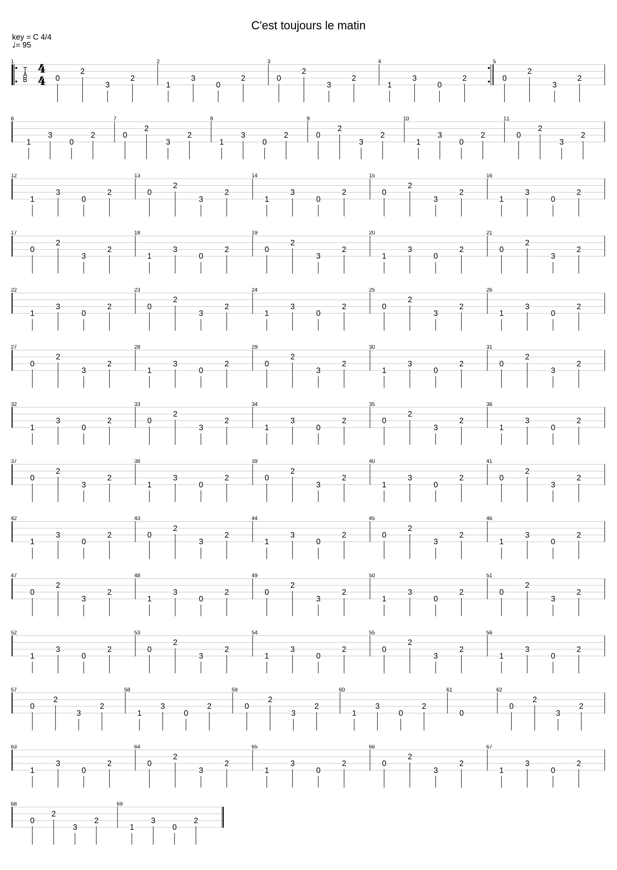 C'est Toujours Le Matin_Cali_1