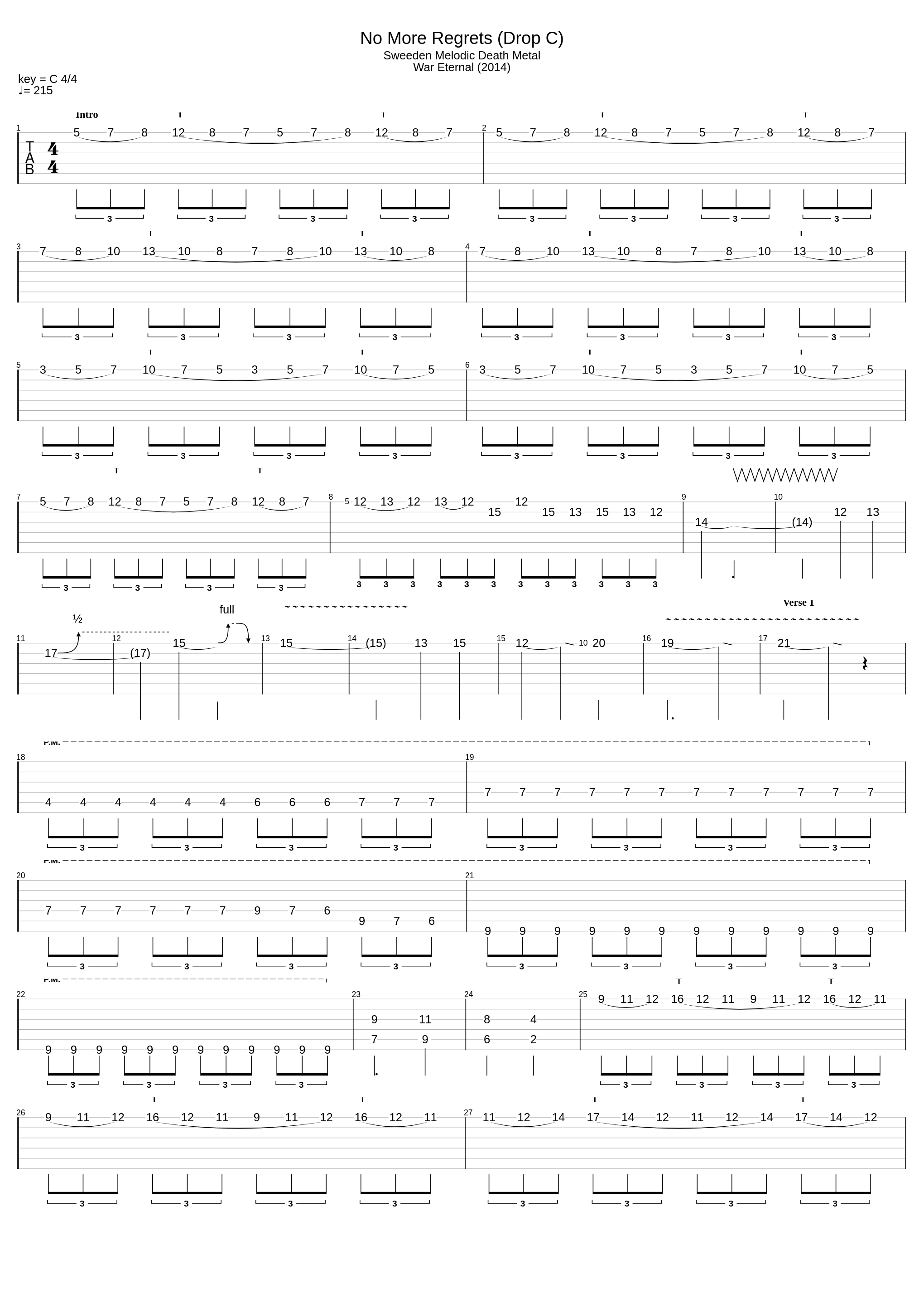 No More Regrets (Drop C)_Arch Enemy_1