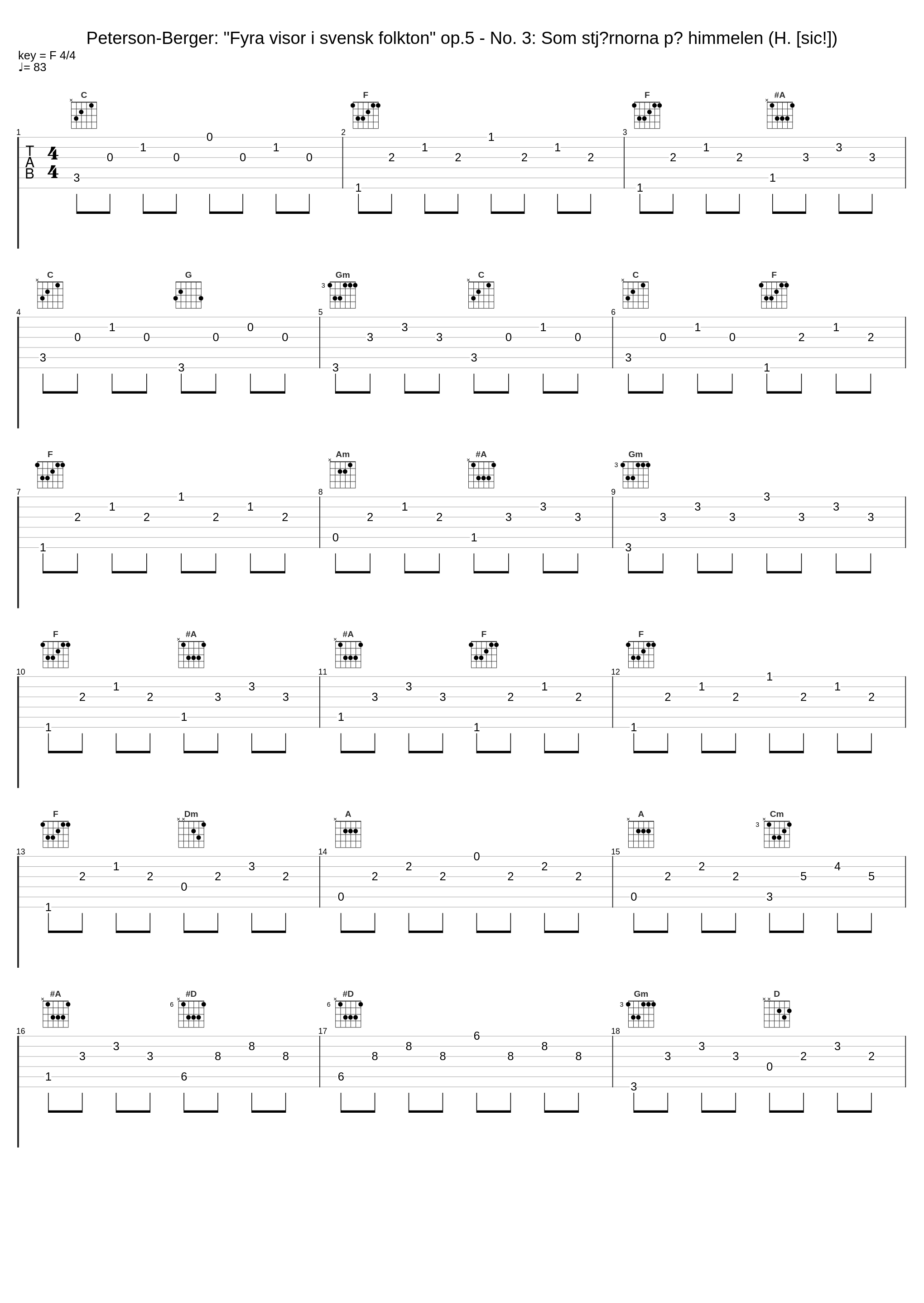 Peterson-Berger: "Fyra visor i svensk folkton" op.5 - No. 3: Som stjärnorna på himmelen (H. [sic!])_Anne Sofie von Otter,Bengt Forsberg_1