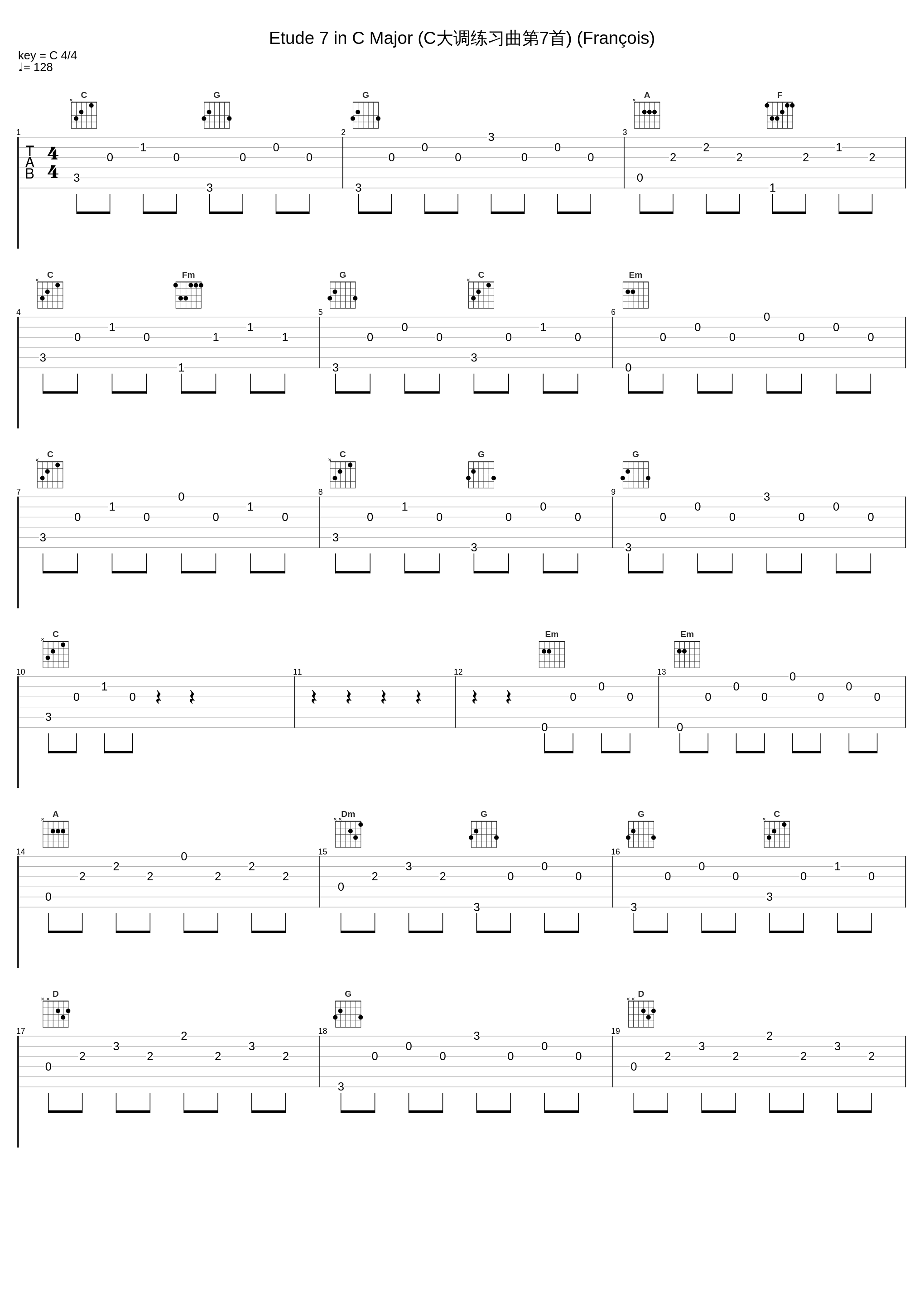 Etude 7 in C Major (C大调练习曲第7首) (François)_Samson François_1