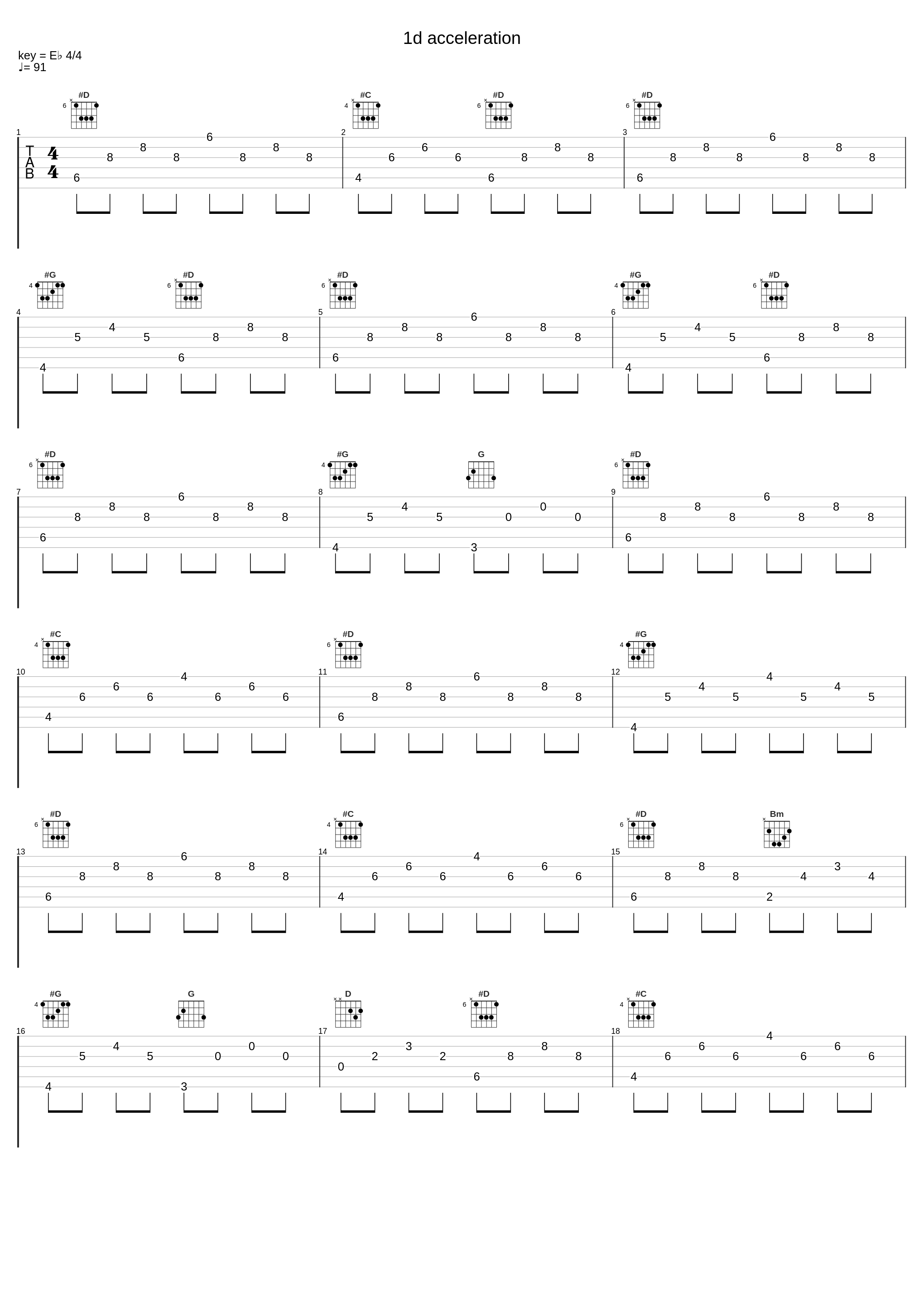 1d acceleration_W,Trem_1