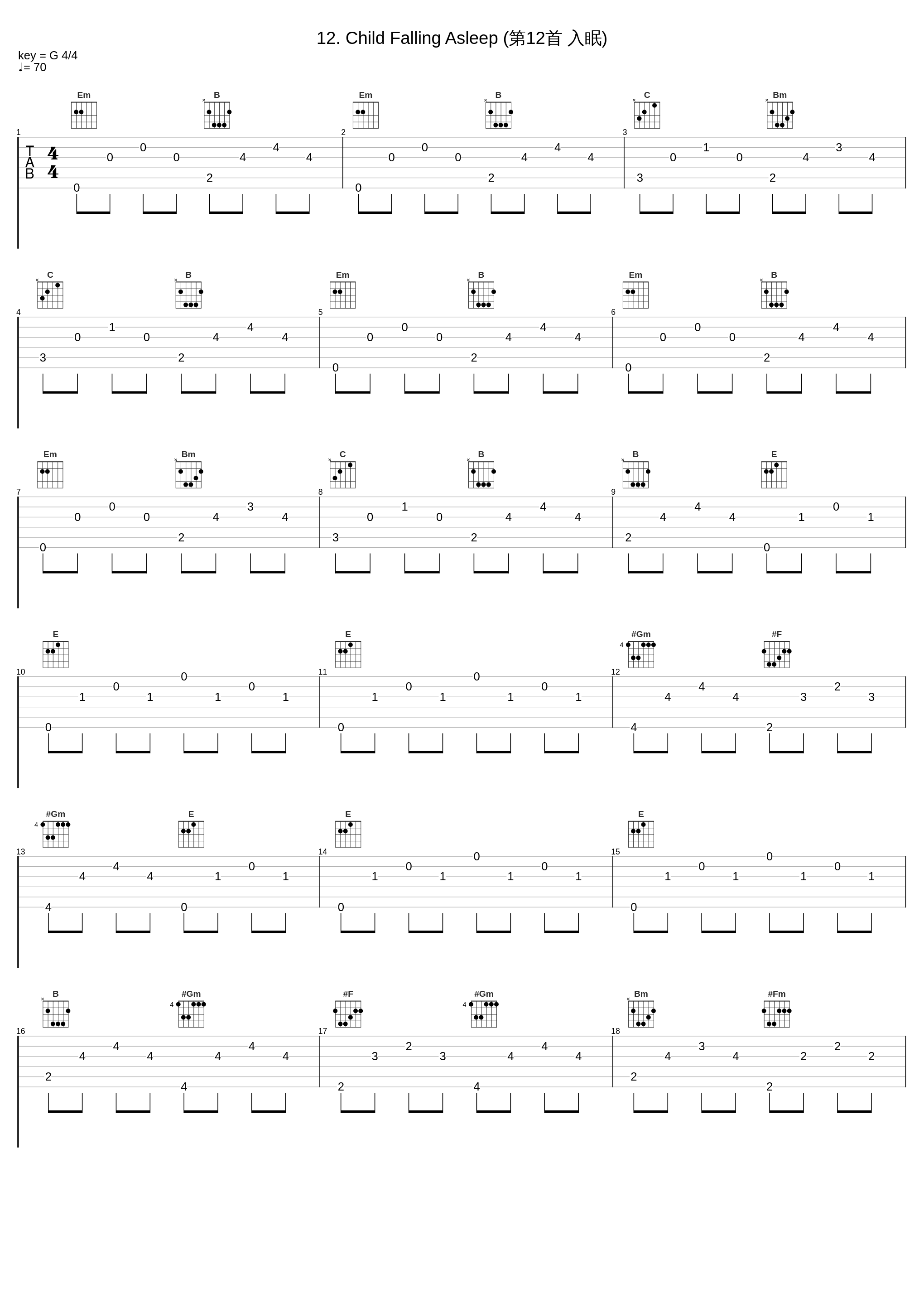 12. Child Falling Asleep (第12首 入眠)_Jenő Jandó,Robert Schumann_1