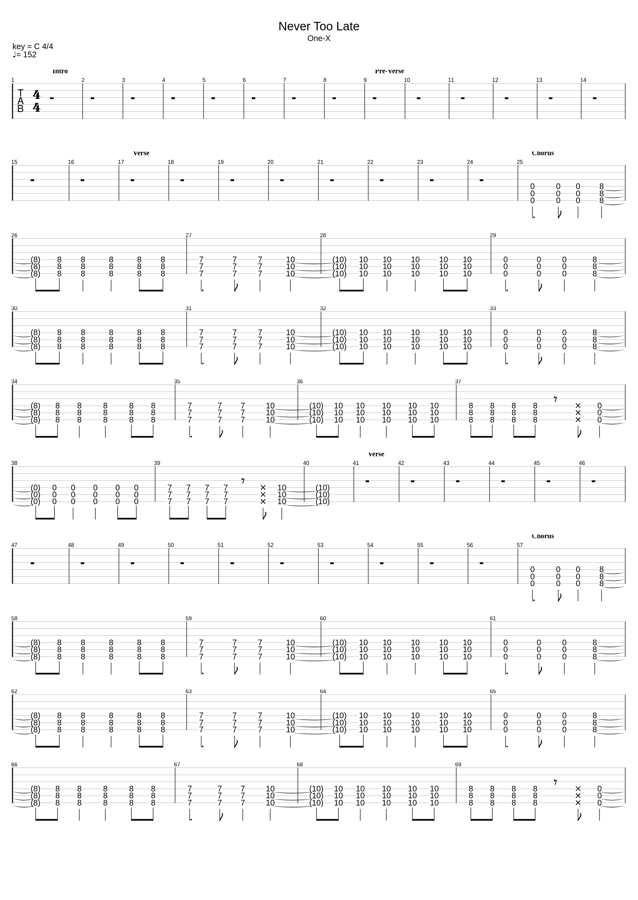 Never Too Late Drop C#_Three Days Grace_1
