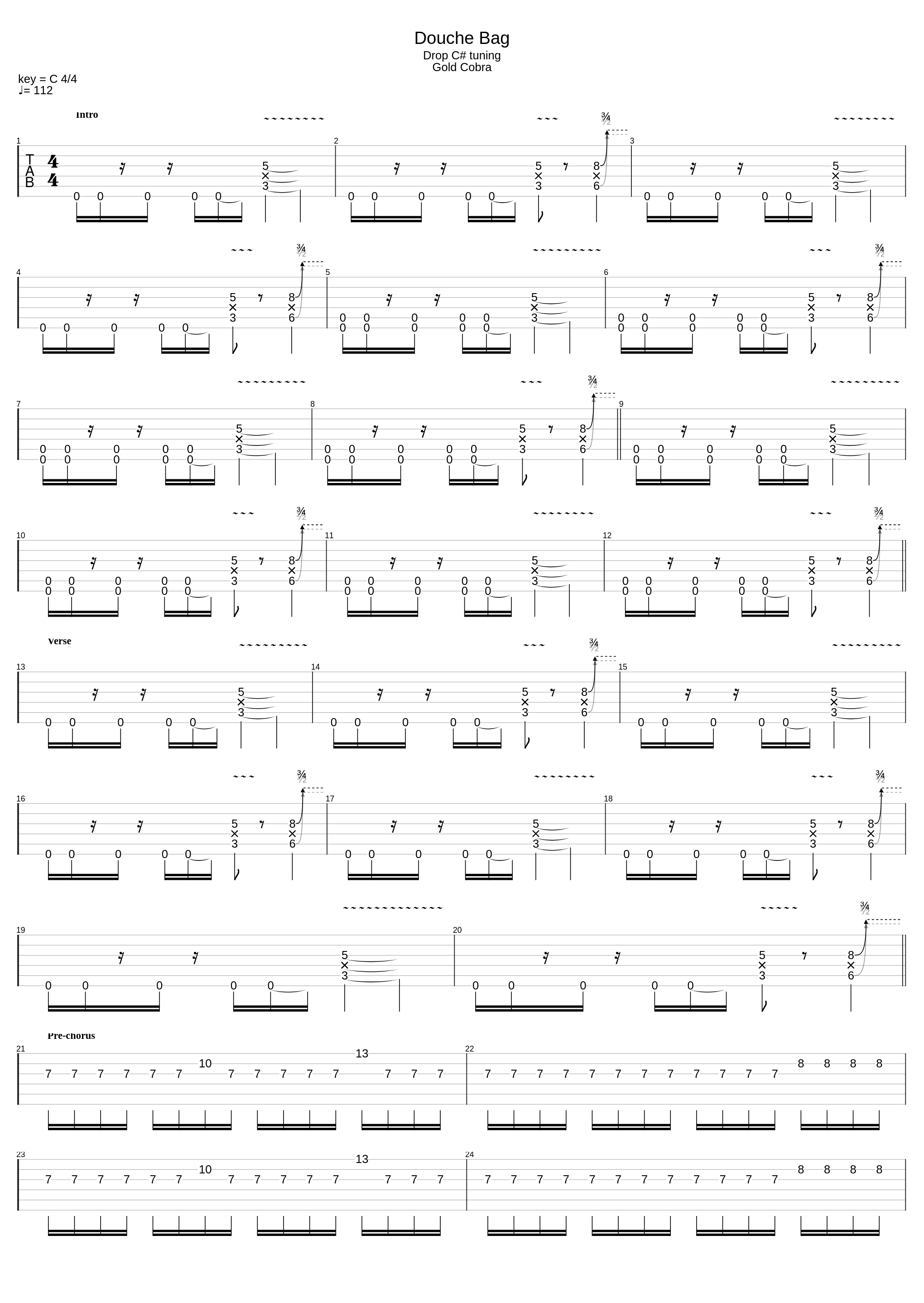 Douche Bag (Drop C#)_Limp Bizkit_1