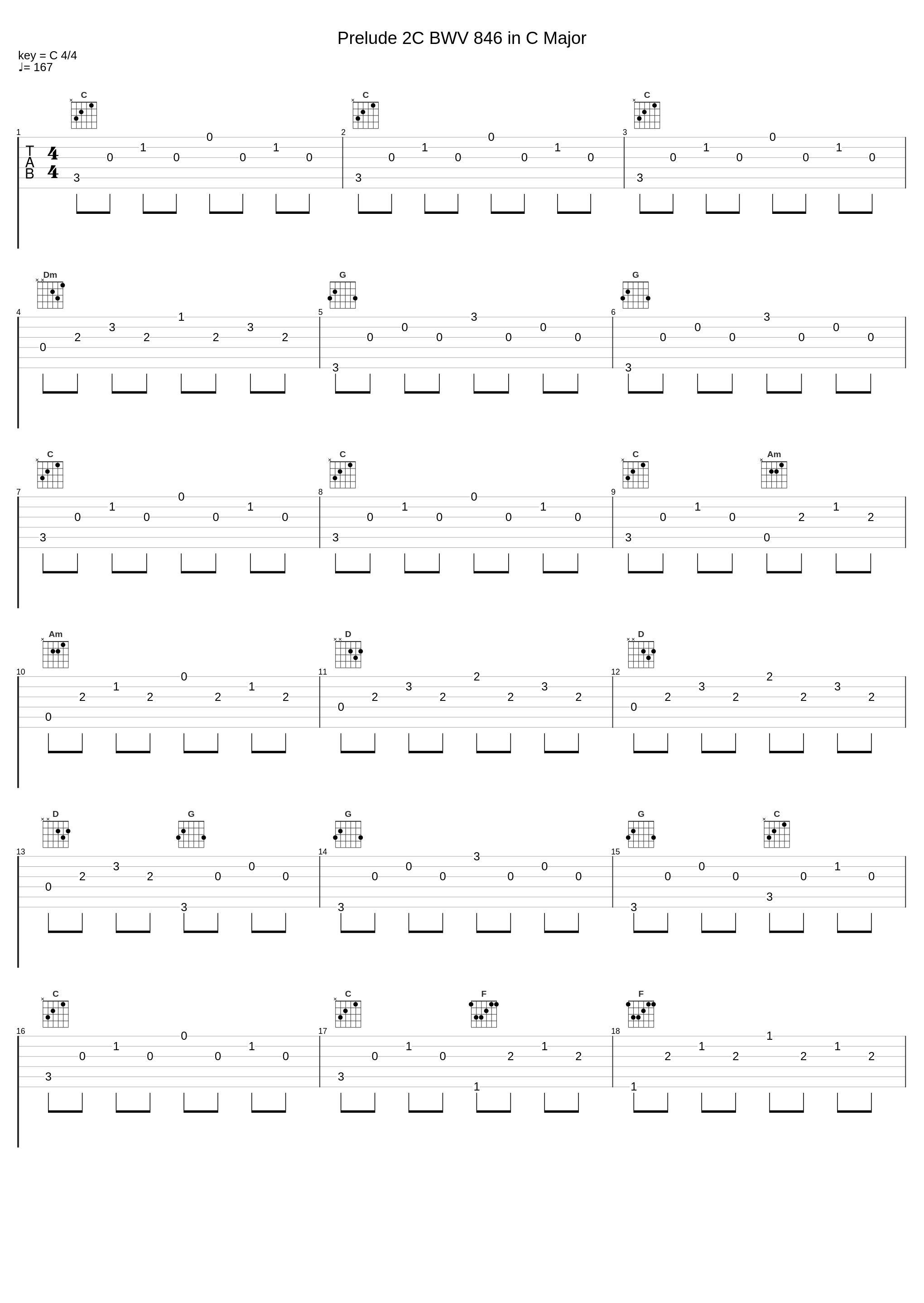 Prelude 2C BWV 846 in C Major_Johann Sebastian Bach_1