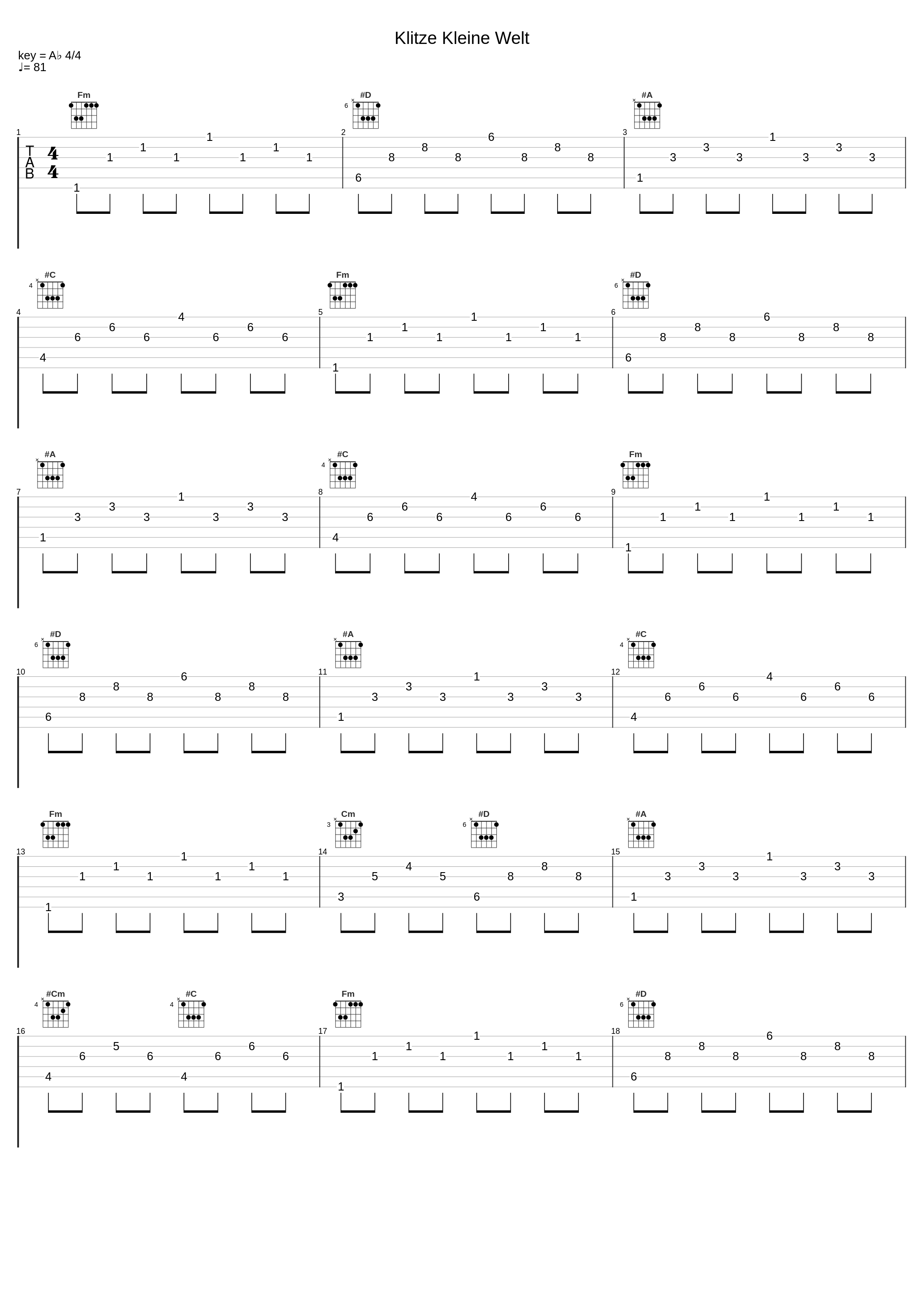 Klitze Kleine Welt_Das W_1