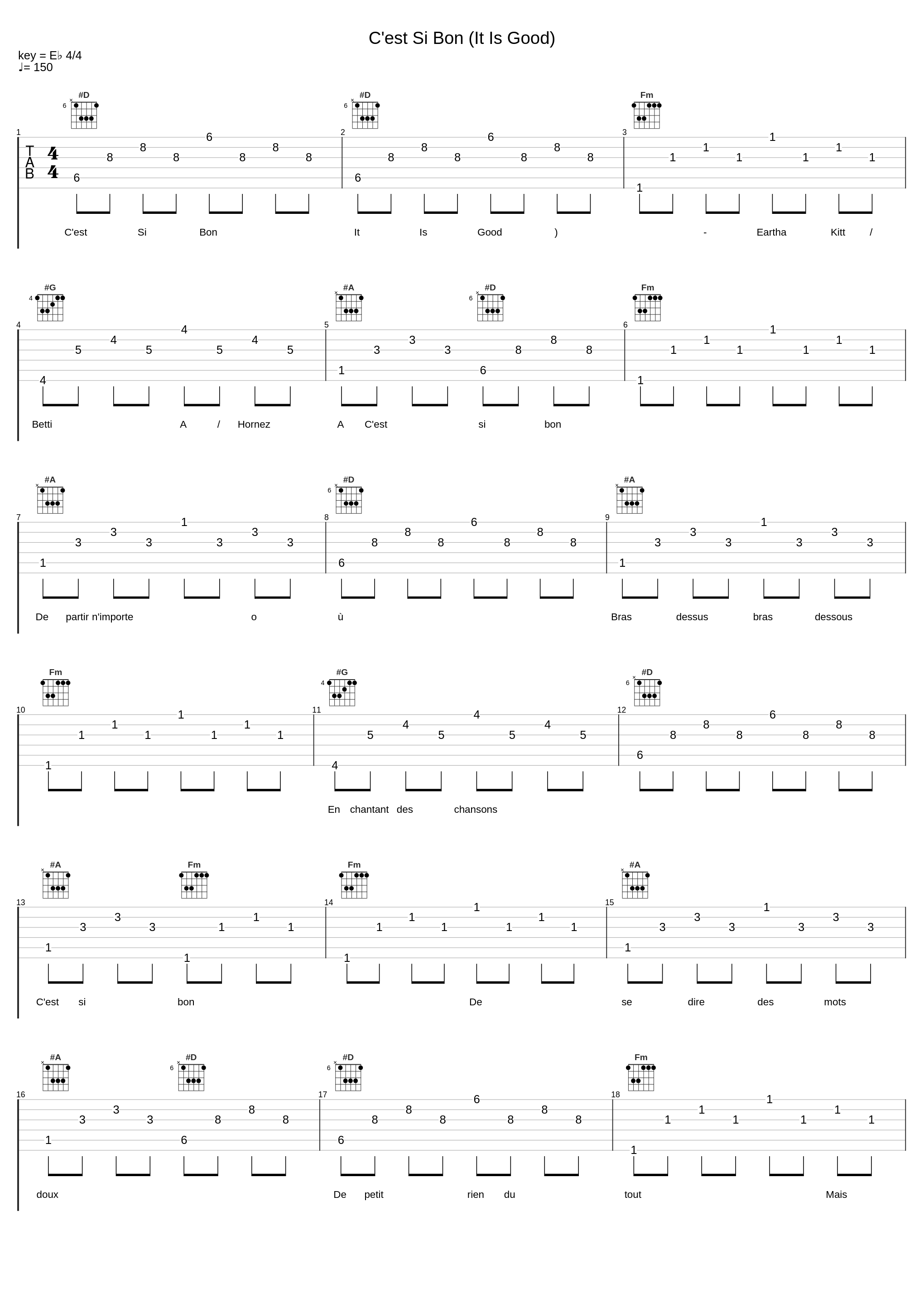 C'est Si Bon (It Is Good)_Eartha Kitt,Betti A,Hornez A_1