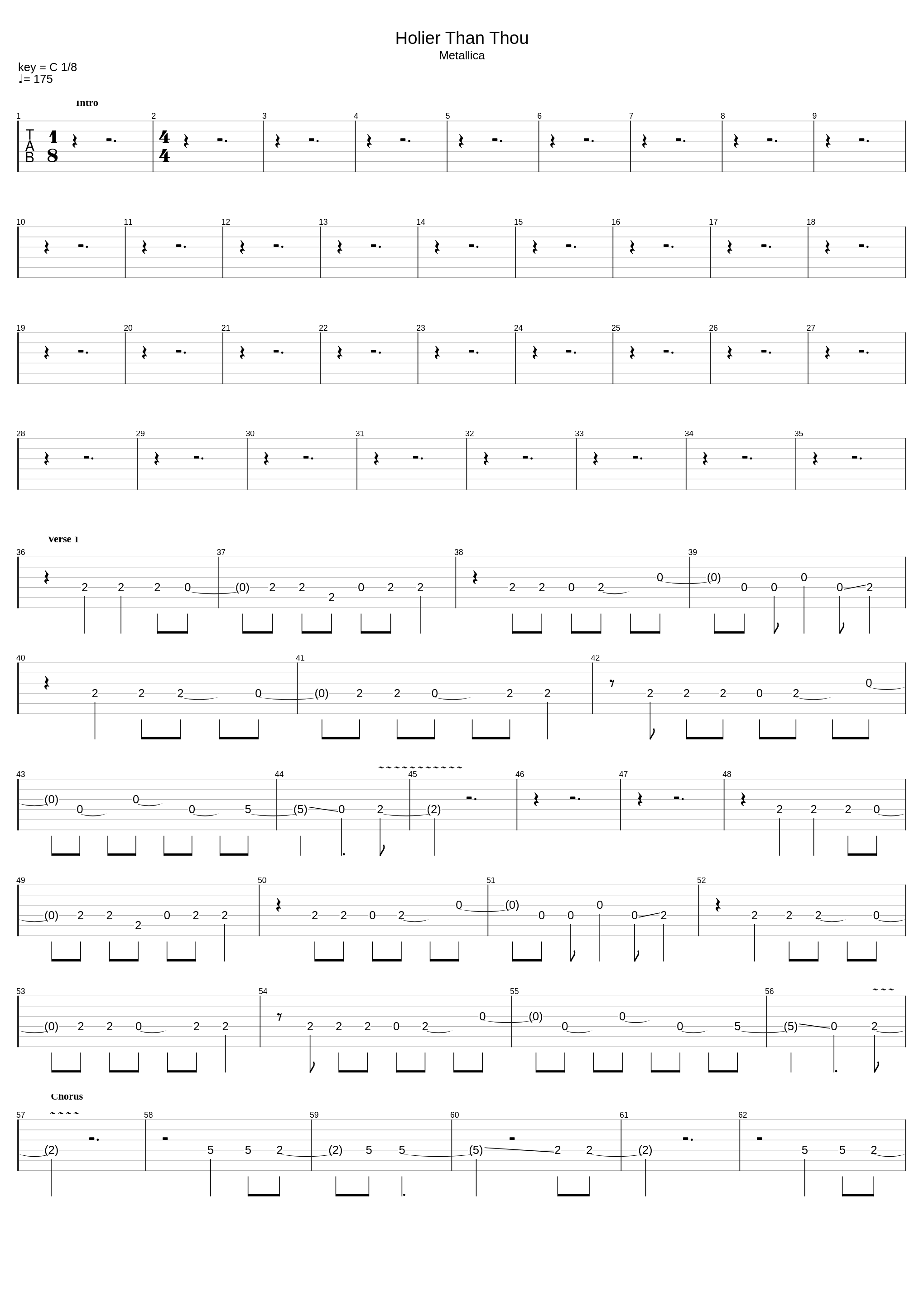 Holier Than Thou C# Standard_Metallica_1