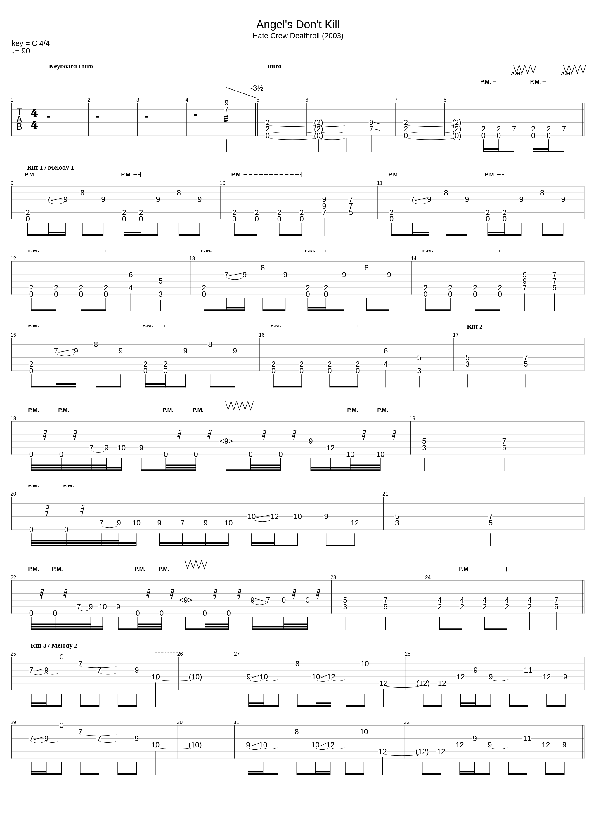 Angels Don't Kill (C Tuning)_Children Of Bodom_1