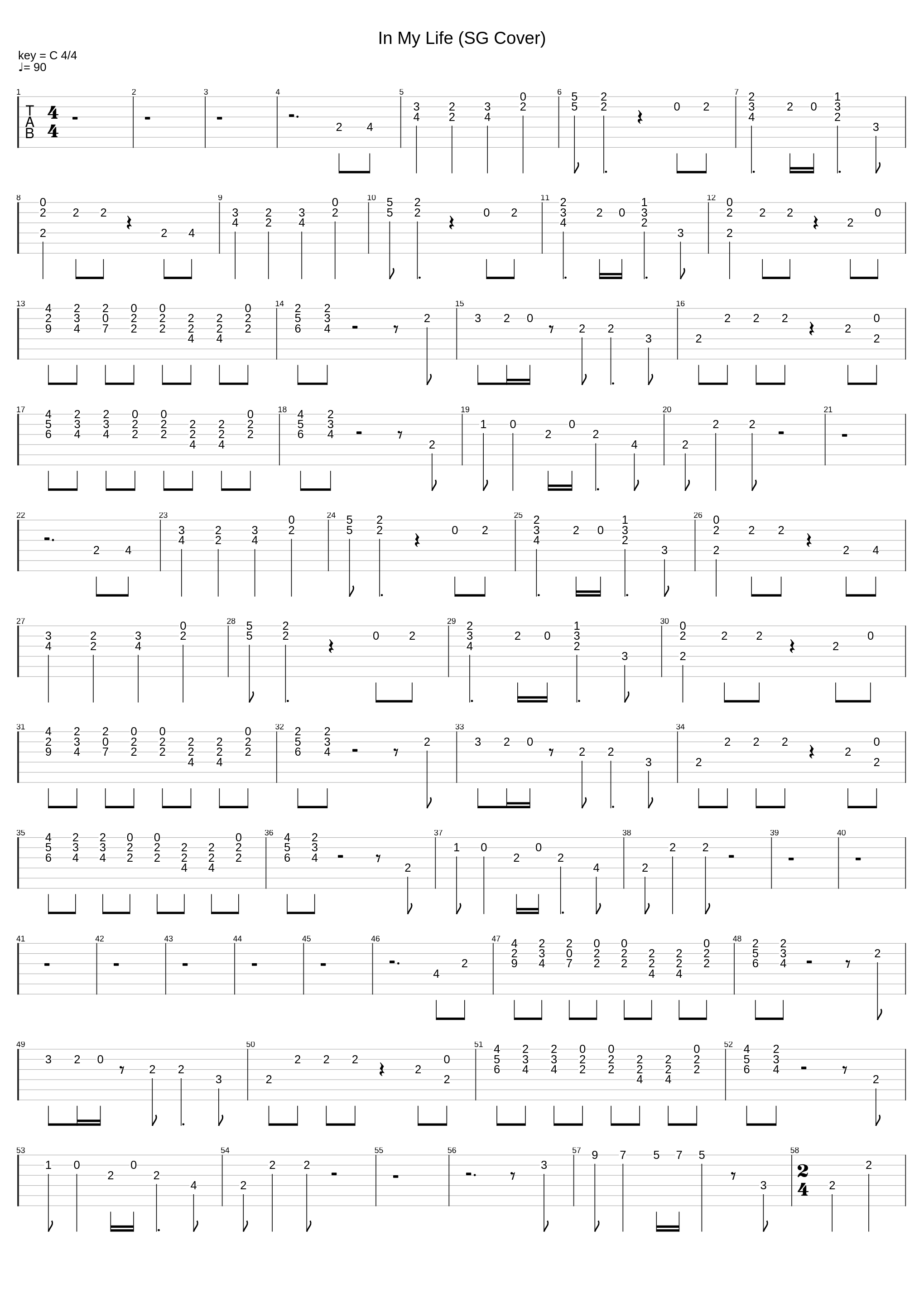 In My Life (SG Cover)_Alex Serg_1