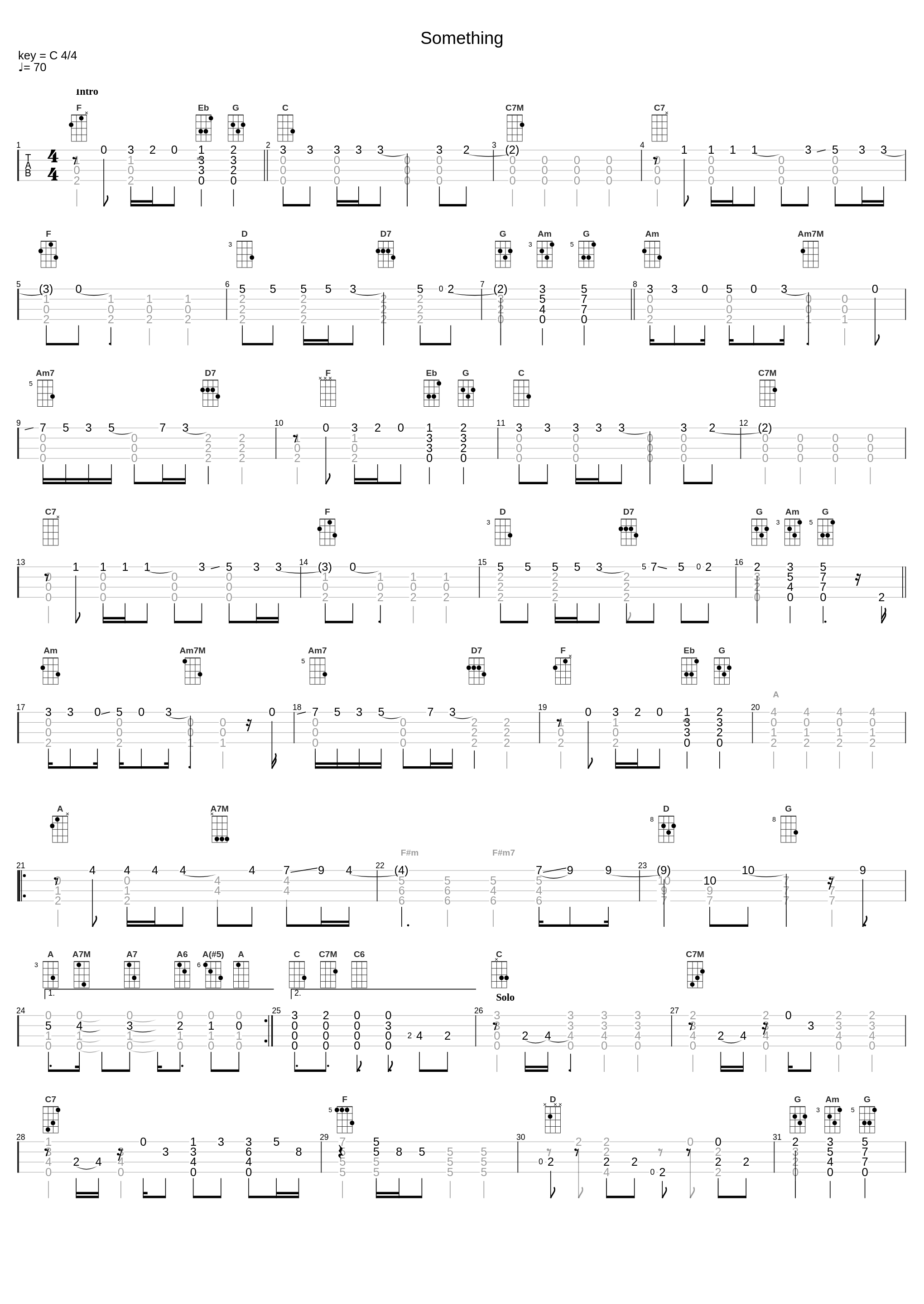 Something (The Beatles) - Ukulele Solo_Ale Hilário_1