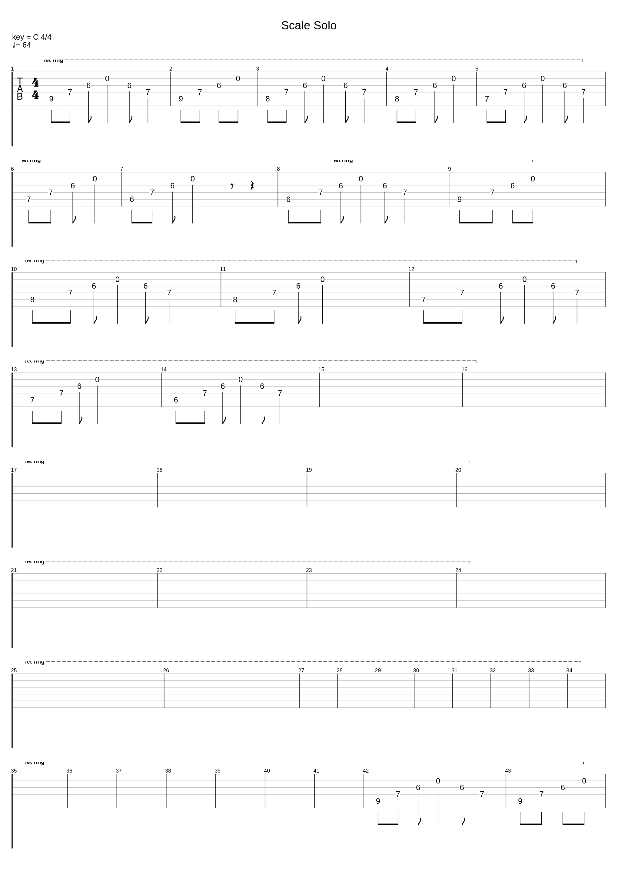 Scale Solo_Various_1