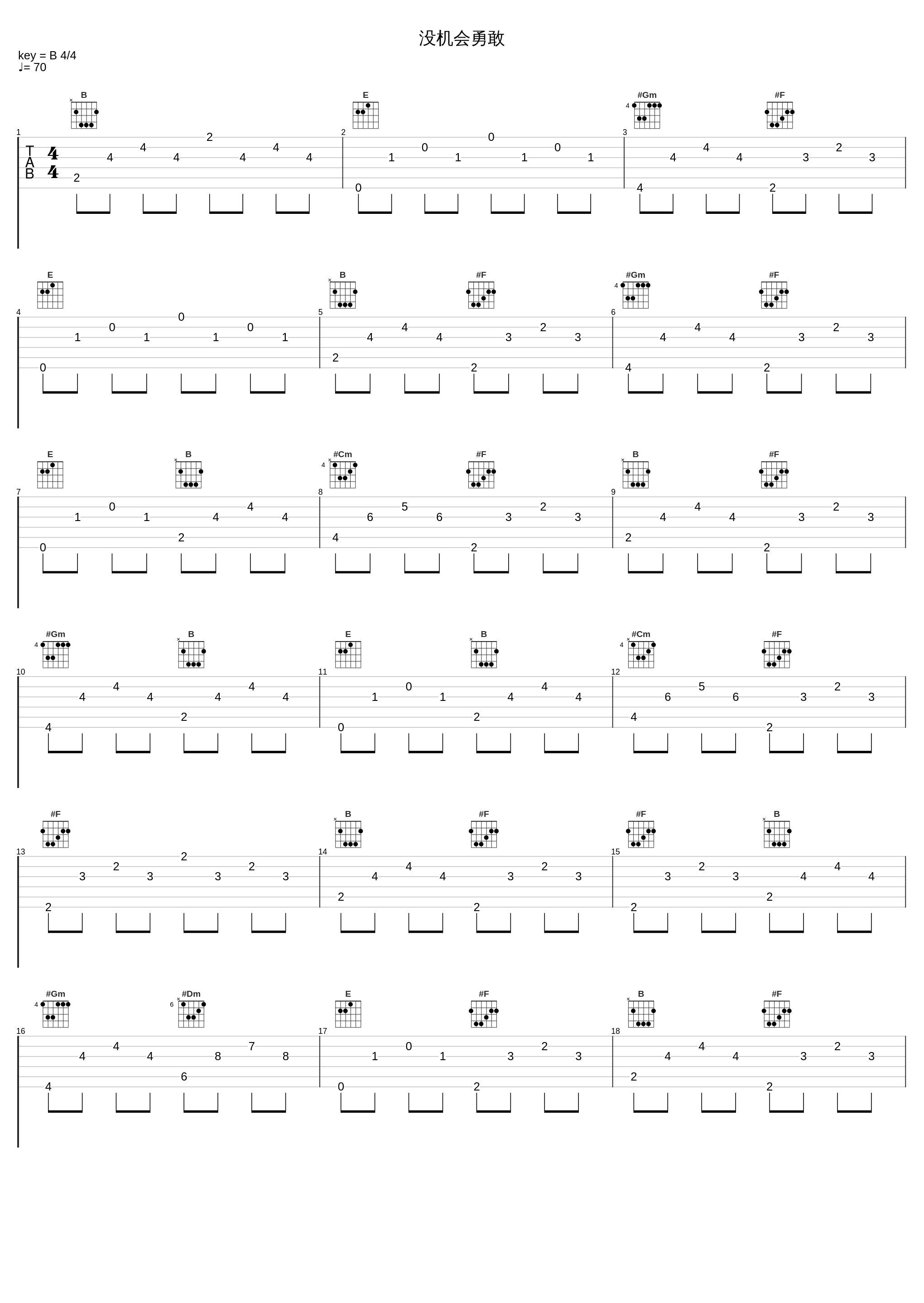 没机会勇敢_夏天Alex_1