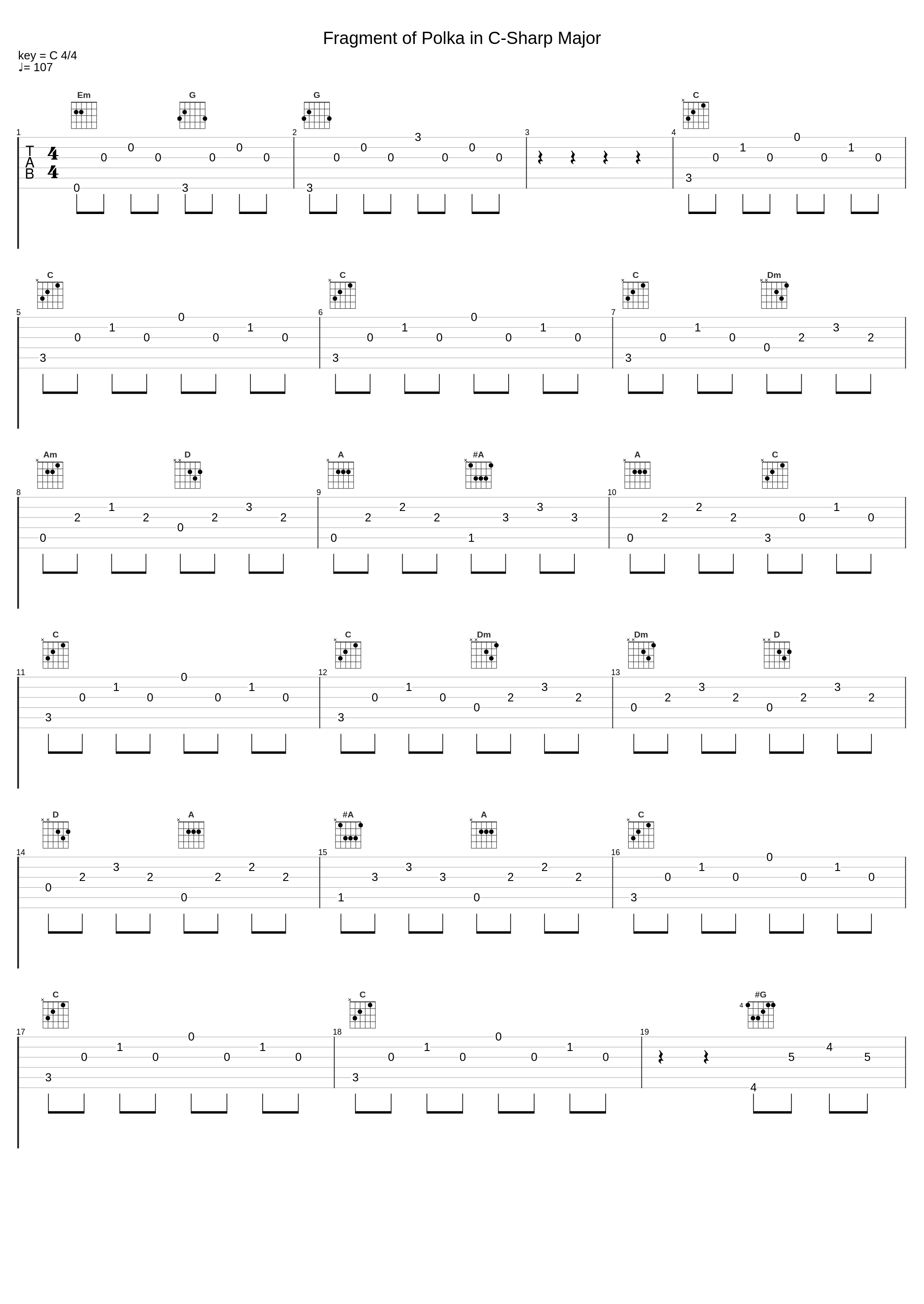 Fragment of Polka in C-Sharp Major_Věra Řepková_1