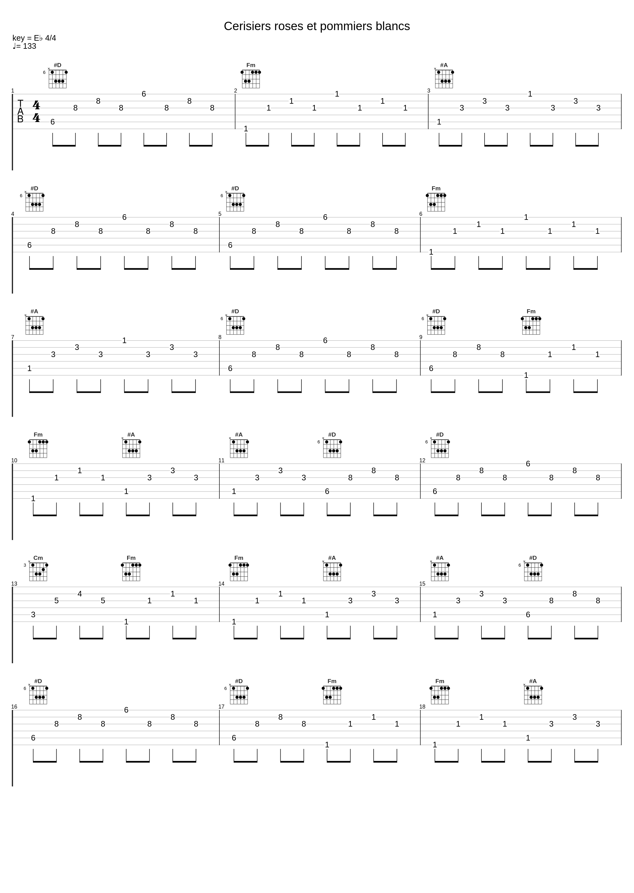 Cerisiers roses et pommiers blancs_André Claveau_1