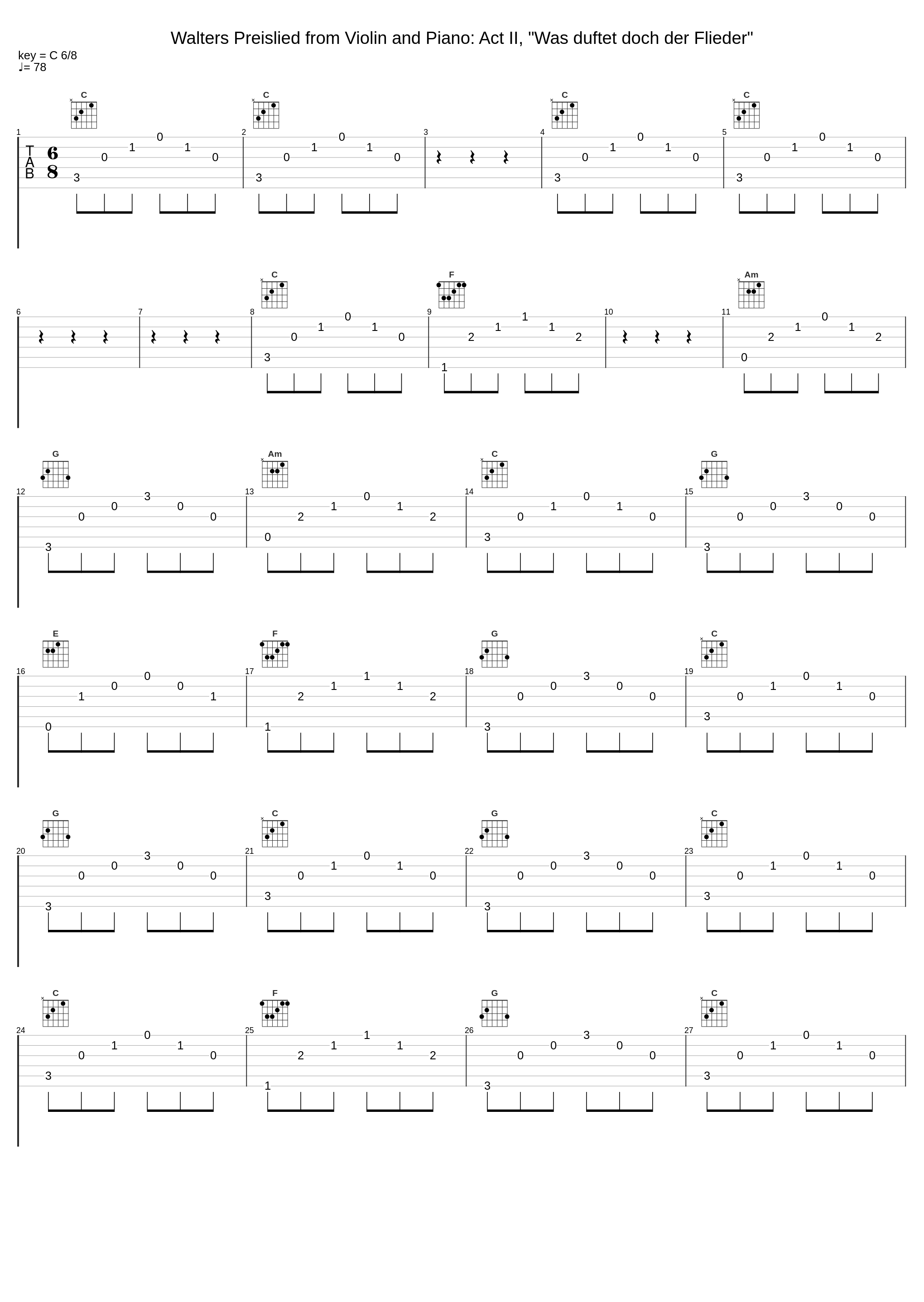 Walters Preislied from Violin and Piano: Act II, "Was duftet doch der Flieder"_Josef Suk,Josef Hála_1