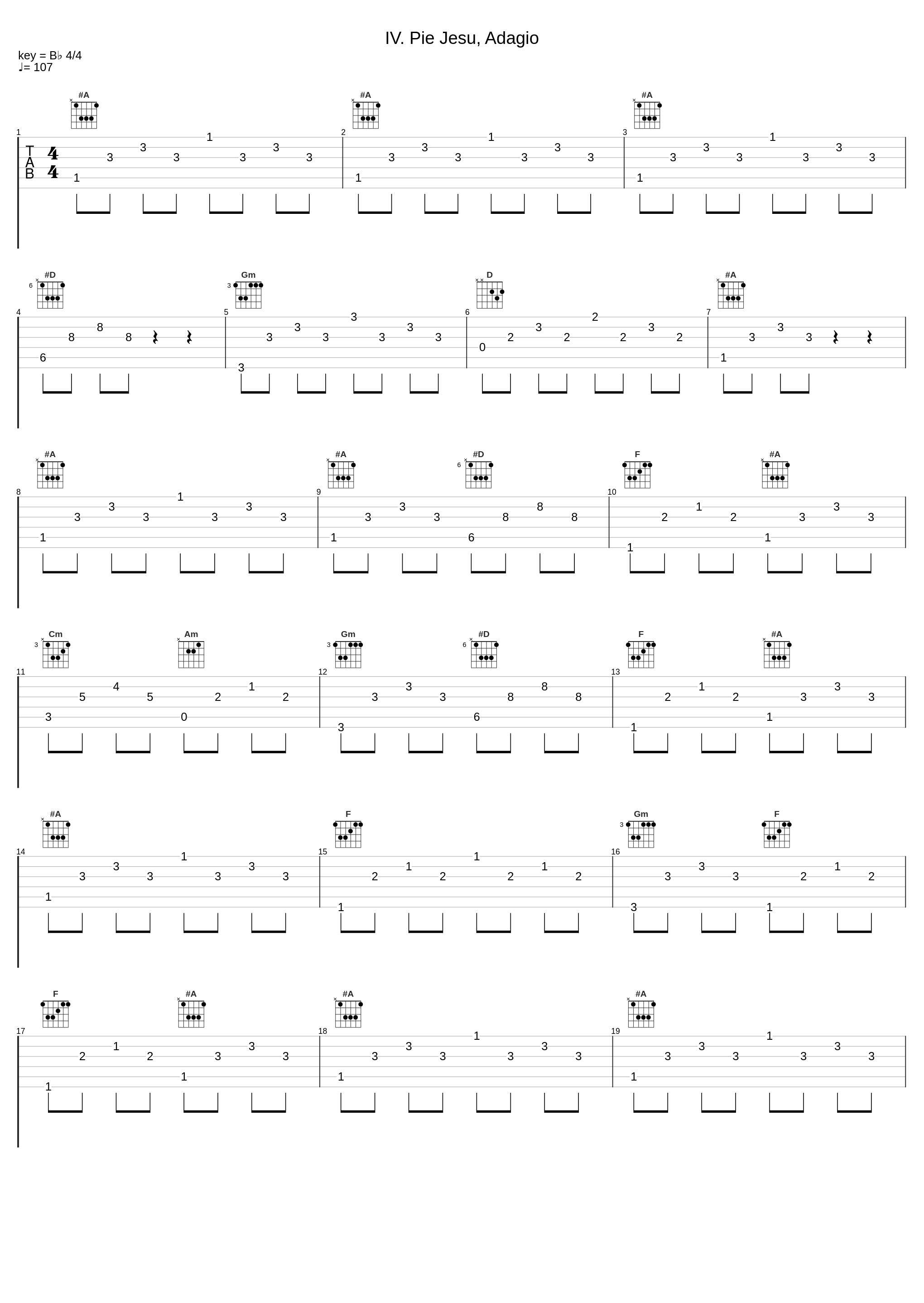 IV. Pie Jesu, Adagio_Gabriel Fauré_1