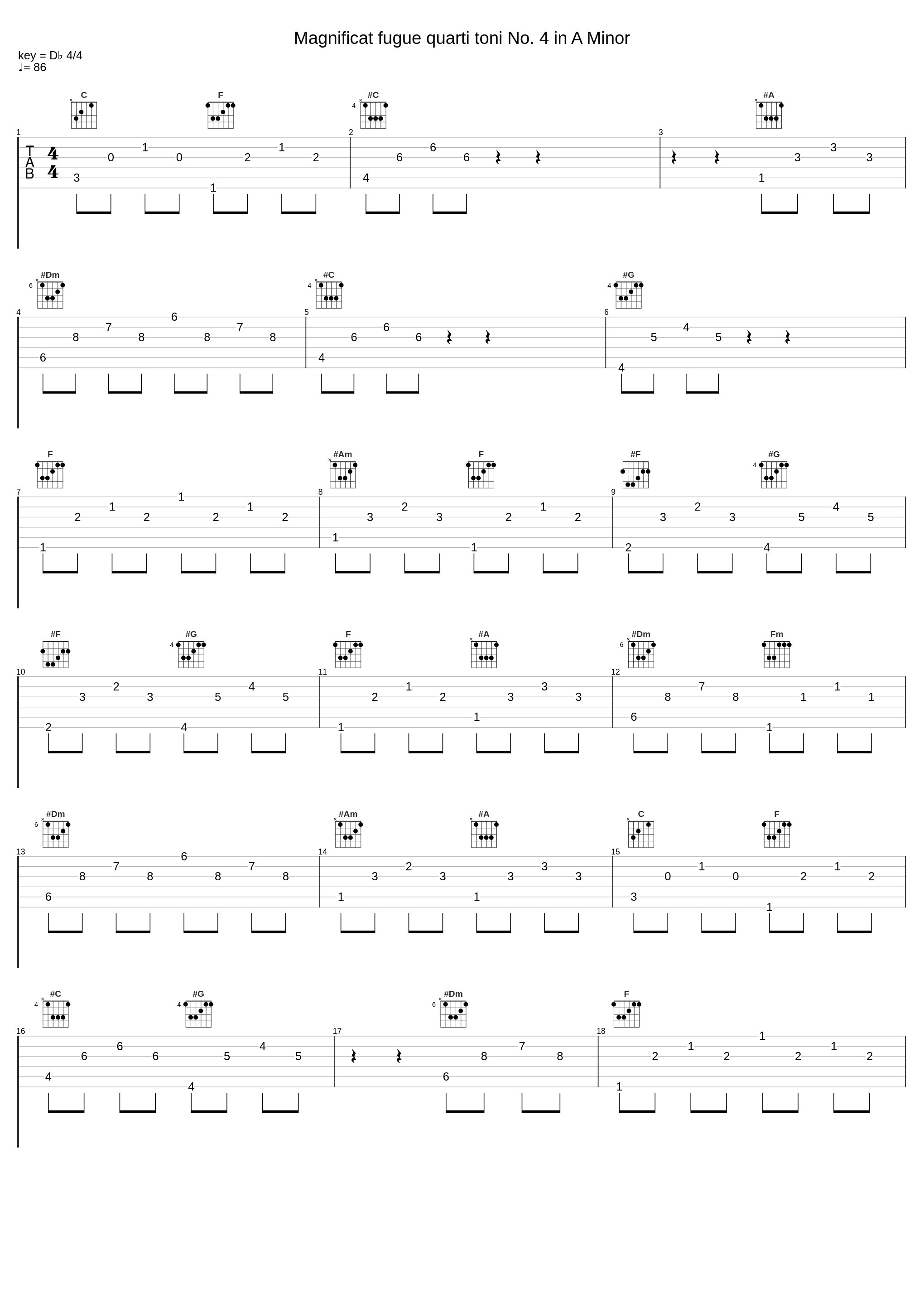 Magnificat fugue quarti toni No. 4 in A Minor_Michael Belotti_1