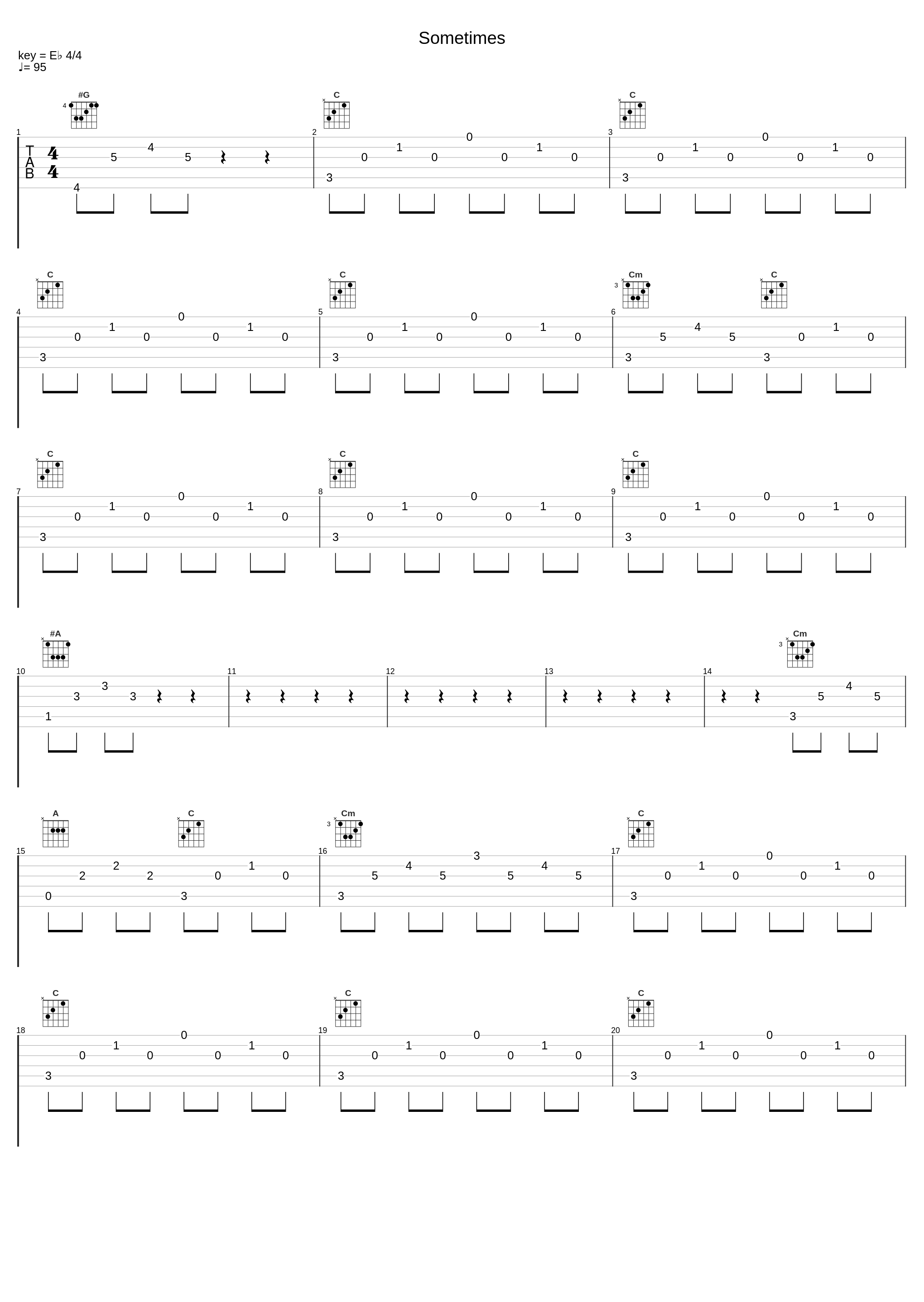 Sometimes_Tabata Music_1