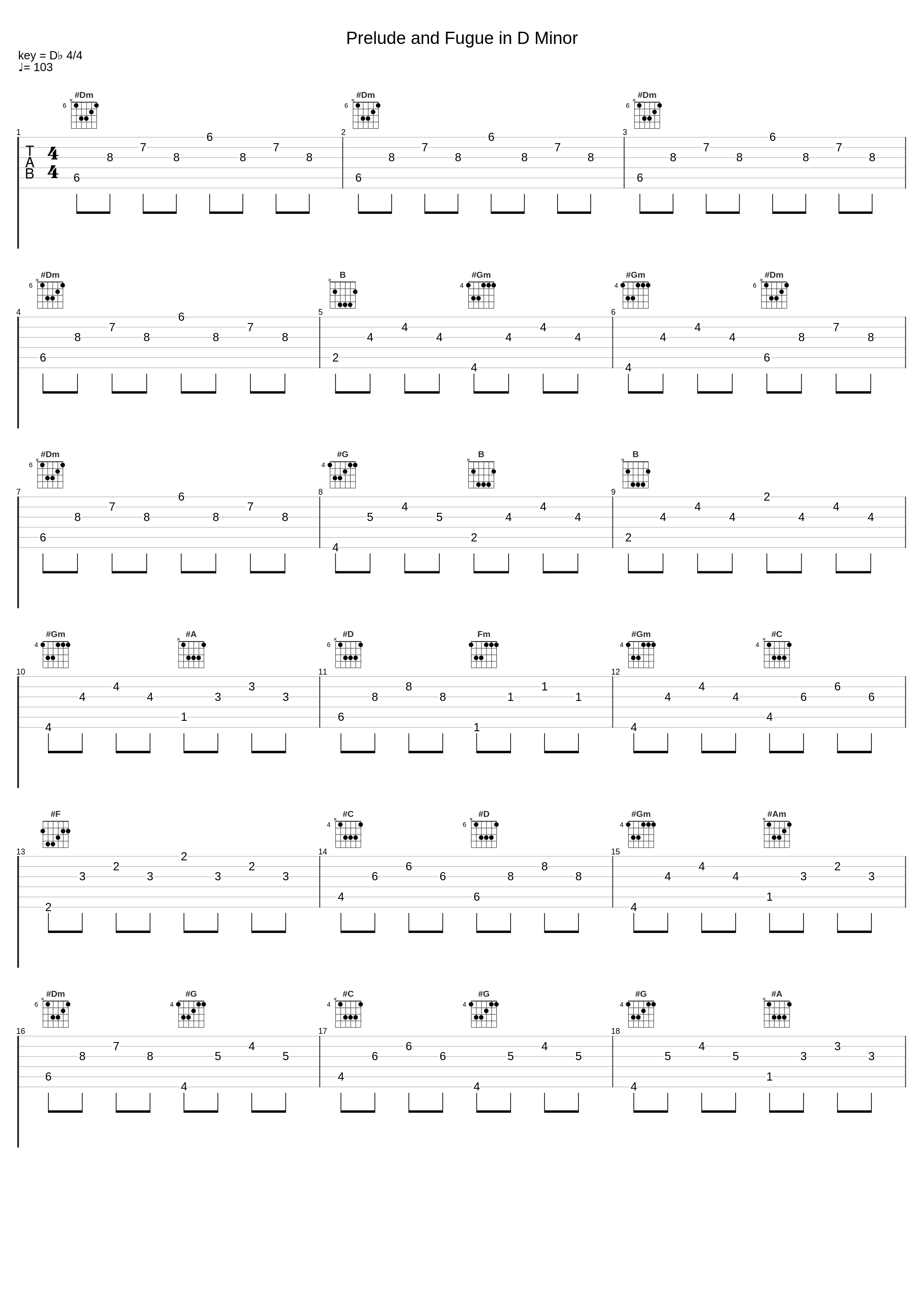 Prelude and Fugue in D Minor_Michael Belotti_1