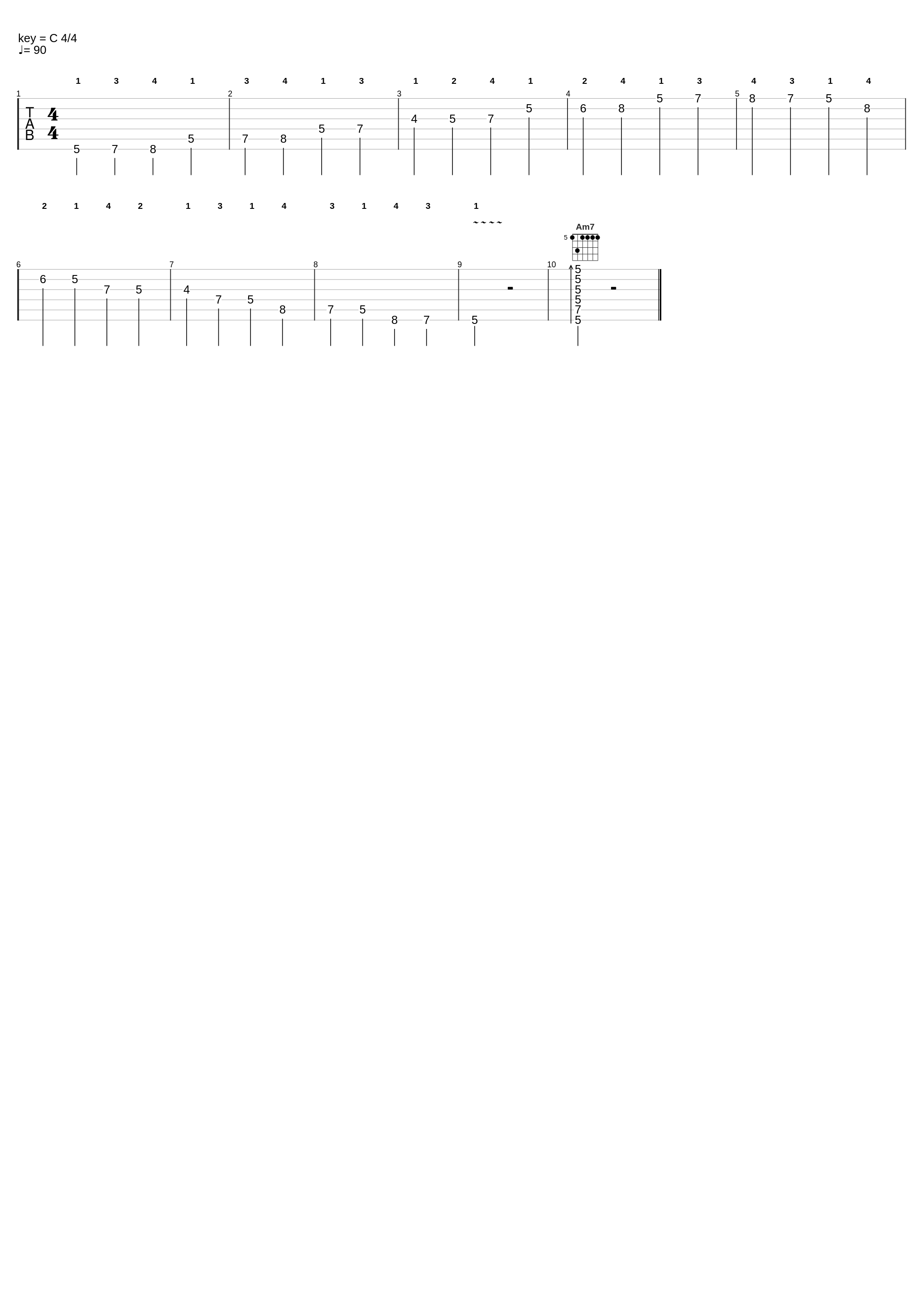 A natural minor scale (2 octave)_Scale Man_1