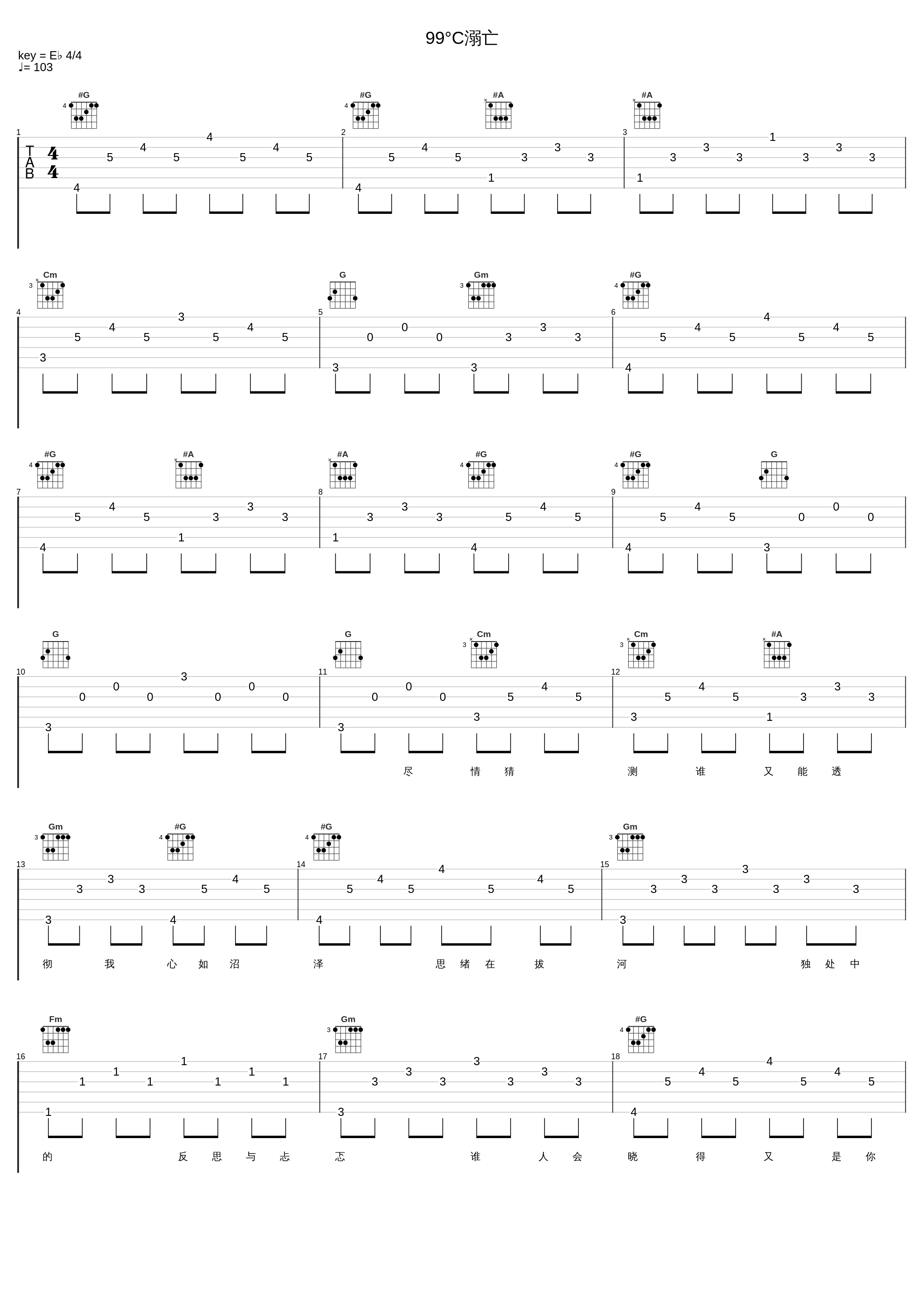 99°C溺亡_漆柚,三无Marblue,小五沉沉沉_1