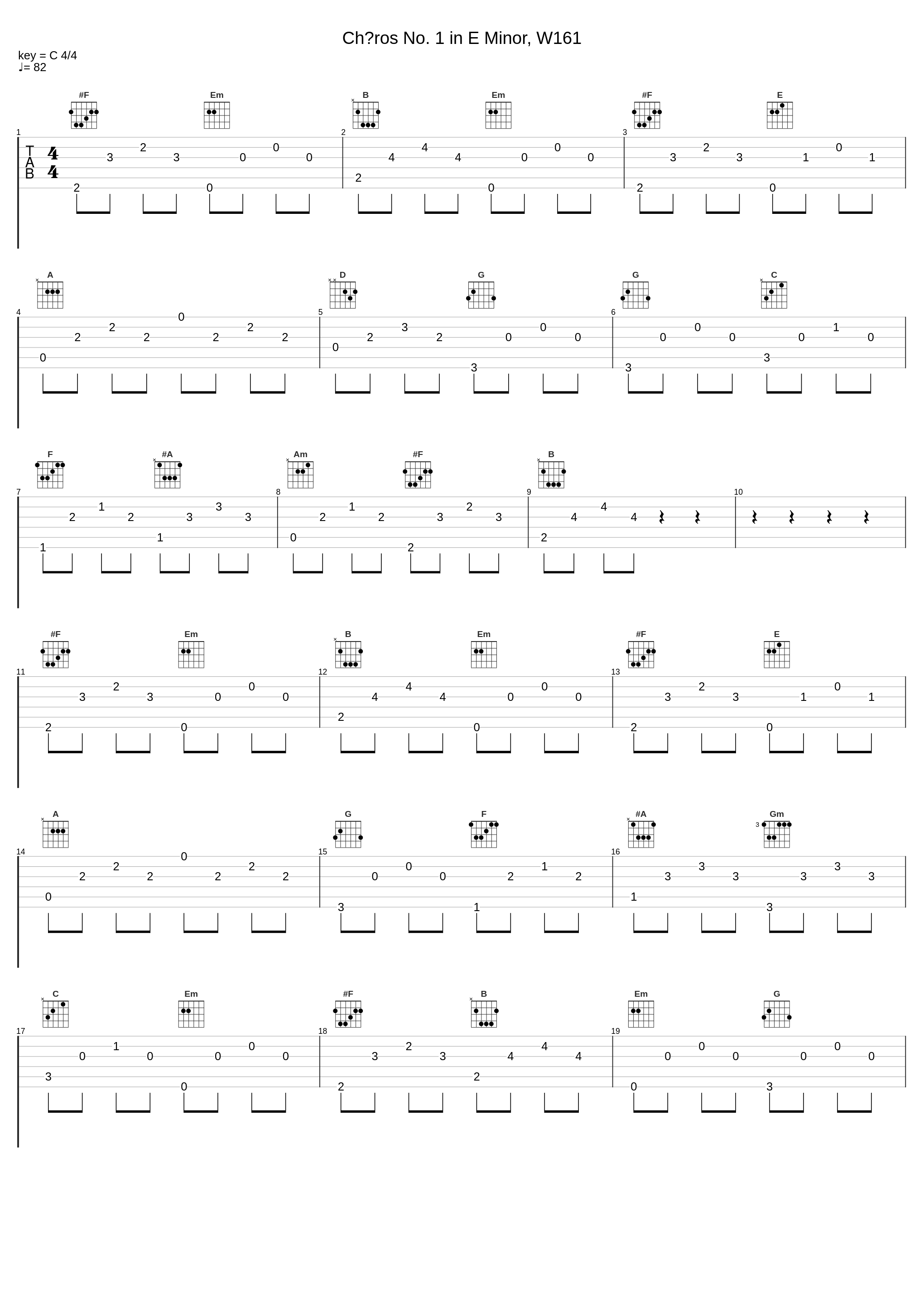 Chôros No. 1 in E Minor, W161_Roland Dyens_1