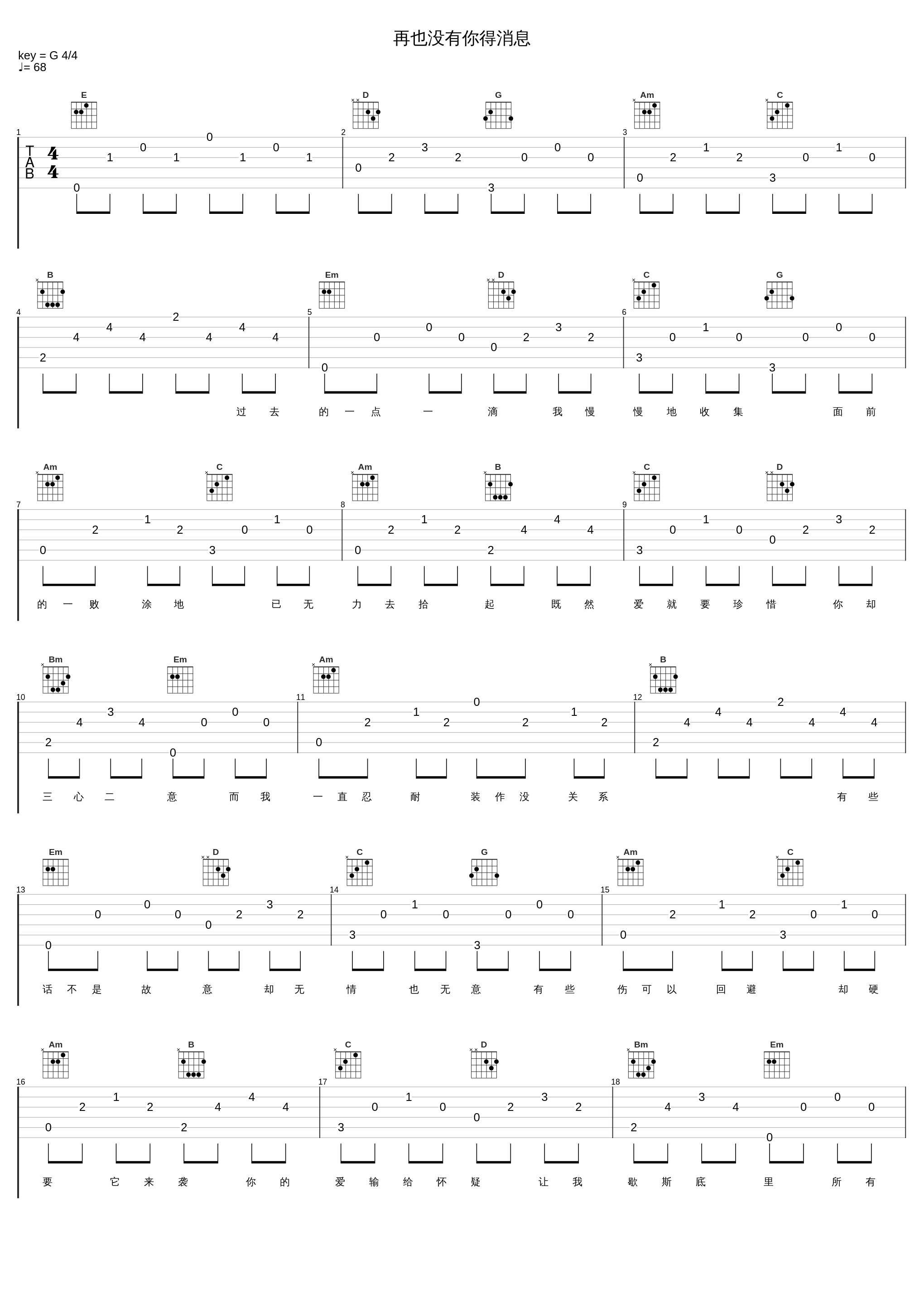 再也没有你得消息_夏天Alex_1