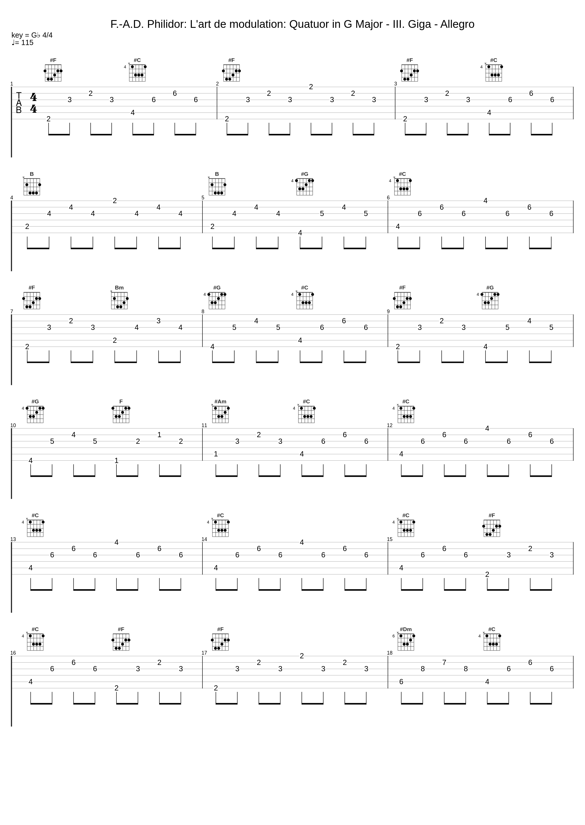 F.-A.D. Philidor: L'art de modulation: Quatuor in G Major - III. Giga - Allegro_Hajo Bäß,Wilbert Hazelzet,Musica Antiqua Köln,Reinhard Goebel_1